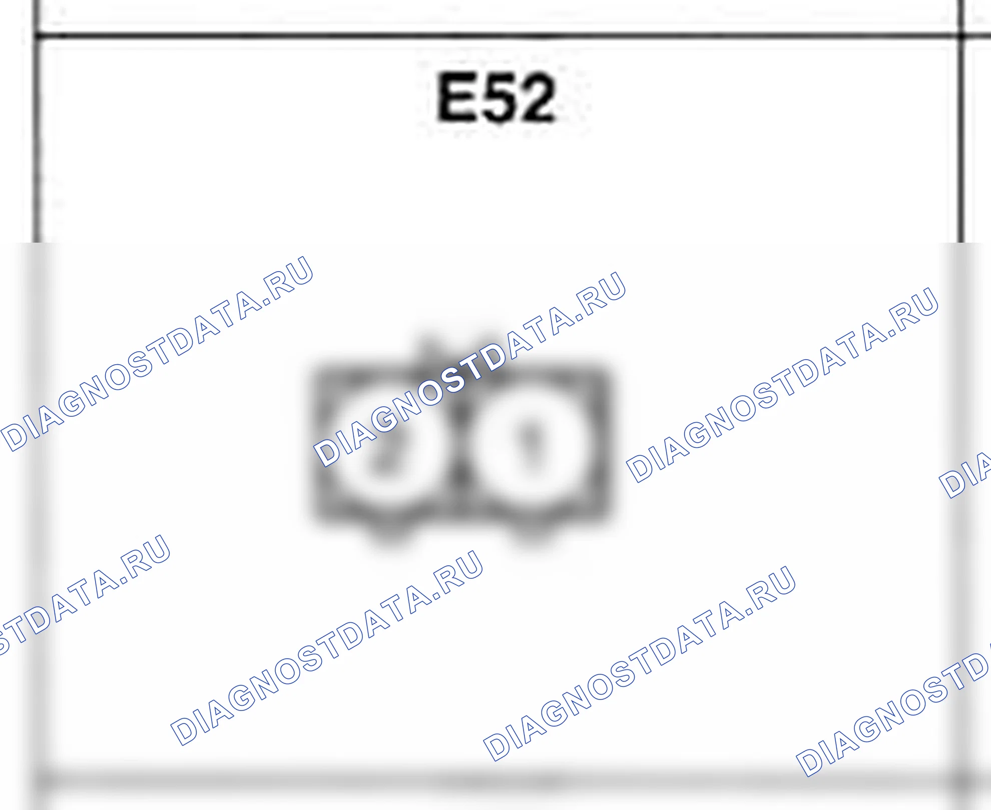 Распиновка разъёма E52 — жгута двигателя. Hyundai Atos MX