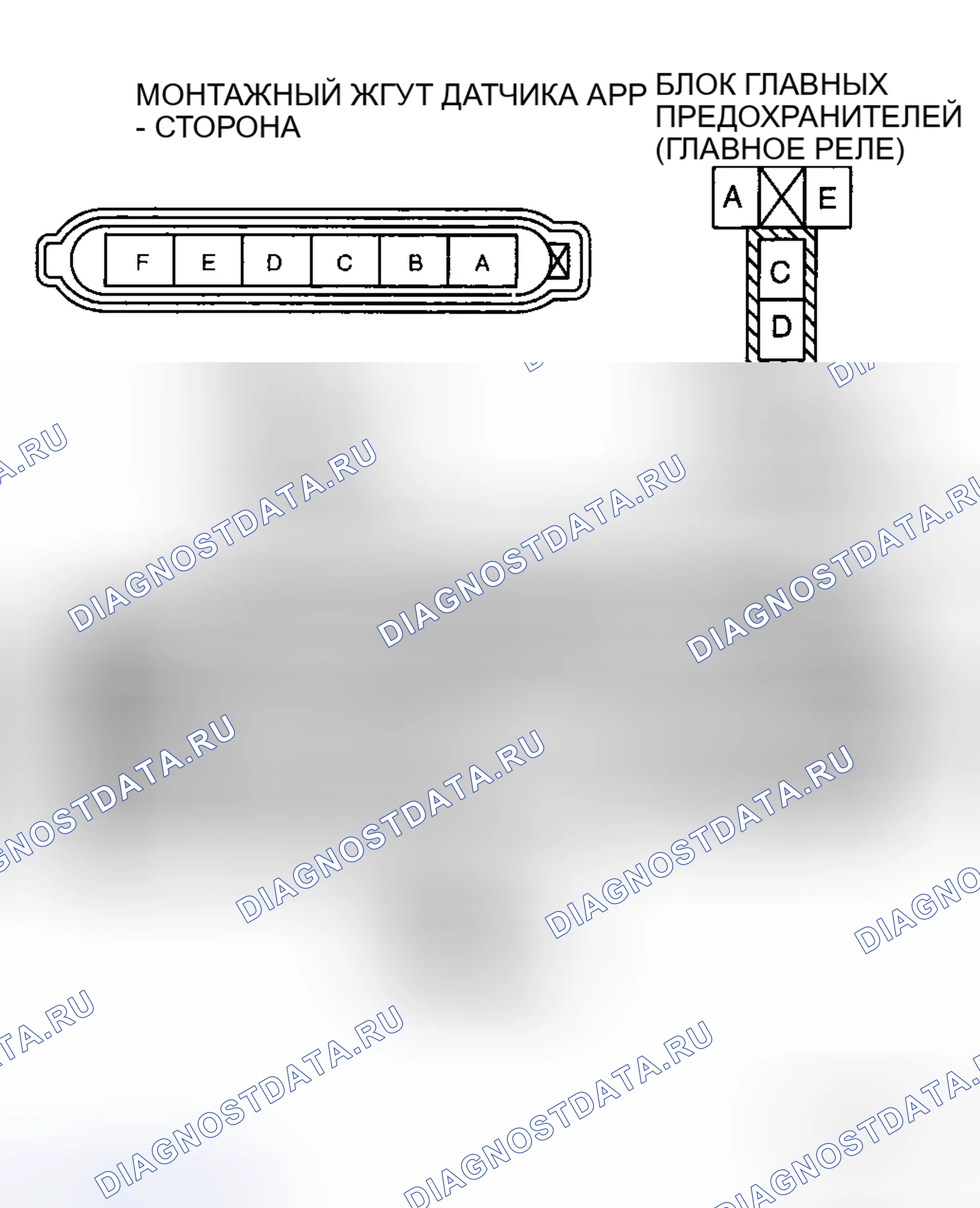 Рис. 42: Проверка обрыва / короткого замыкания цепи. Mazda 5 I