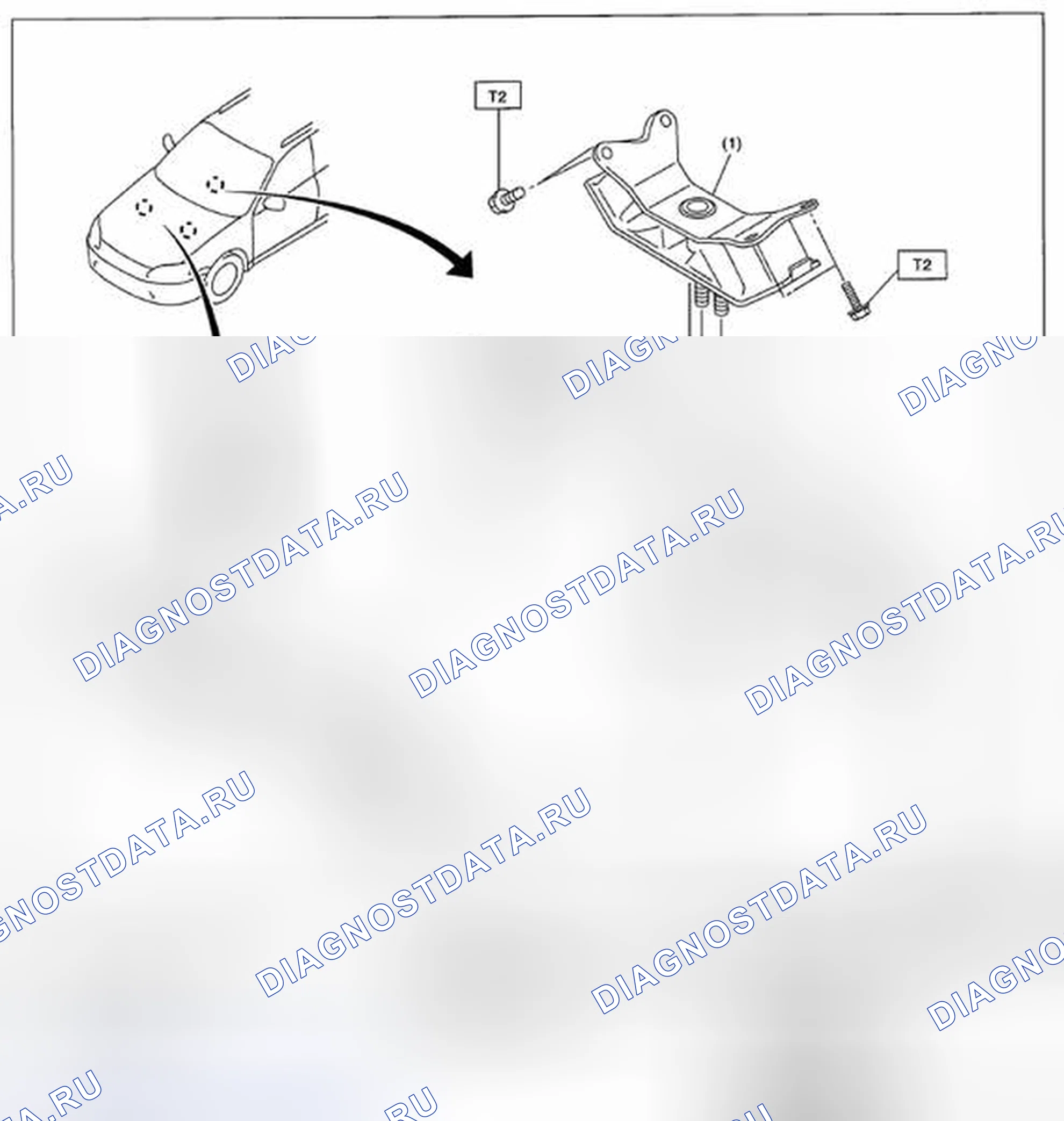 Рис. 153: МОНТАЖ КОРОБКИ ПЕРЕДАЧ. Subaru Legacy BM/BR