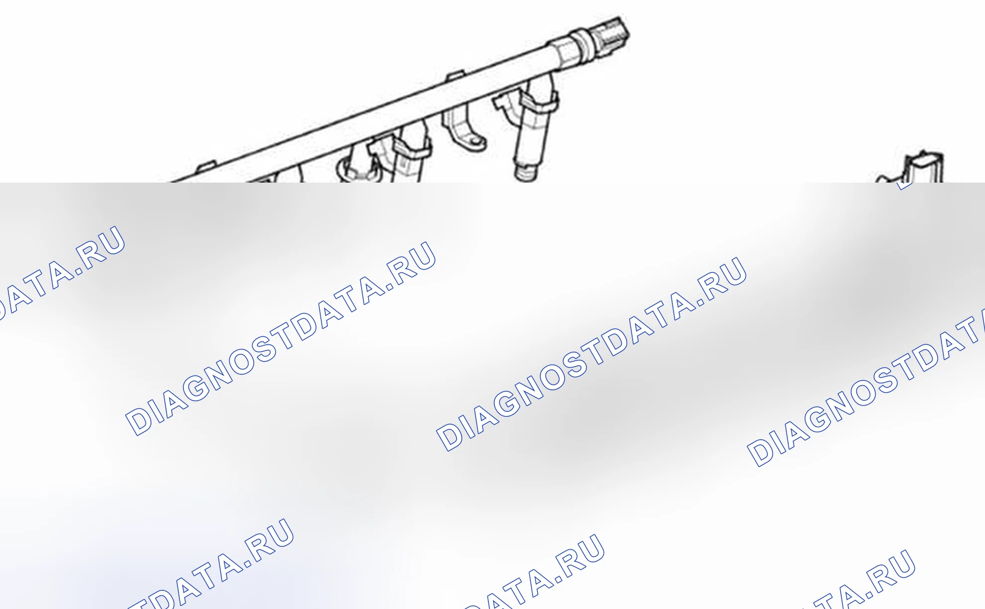 Рис. 120: Топливные рельсы. Land Rover Range Rover Sport I