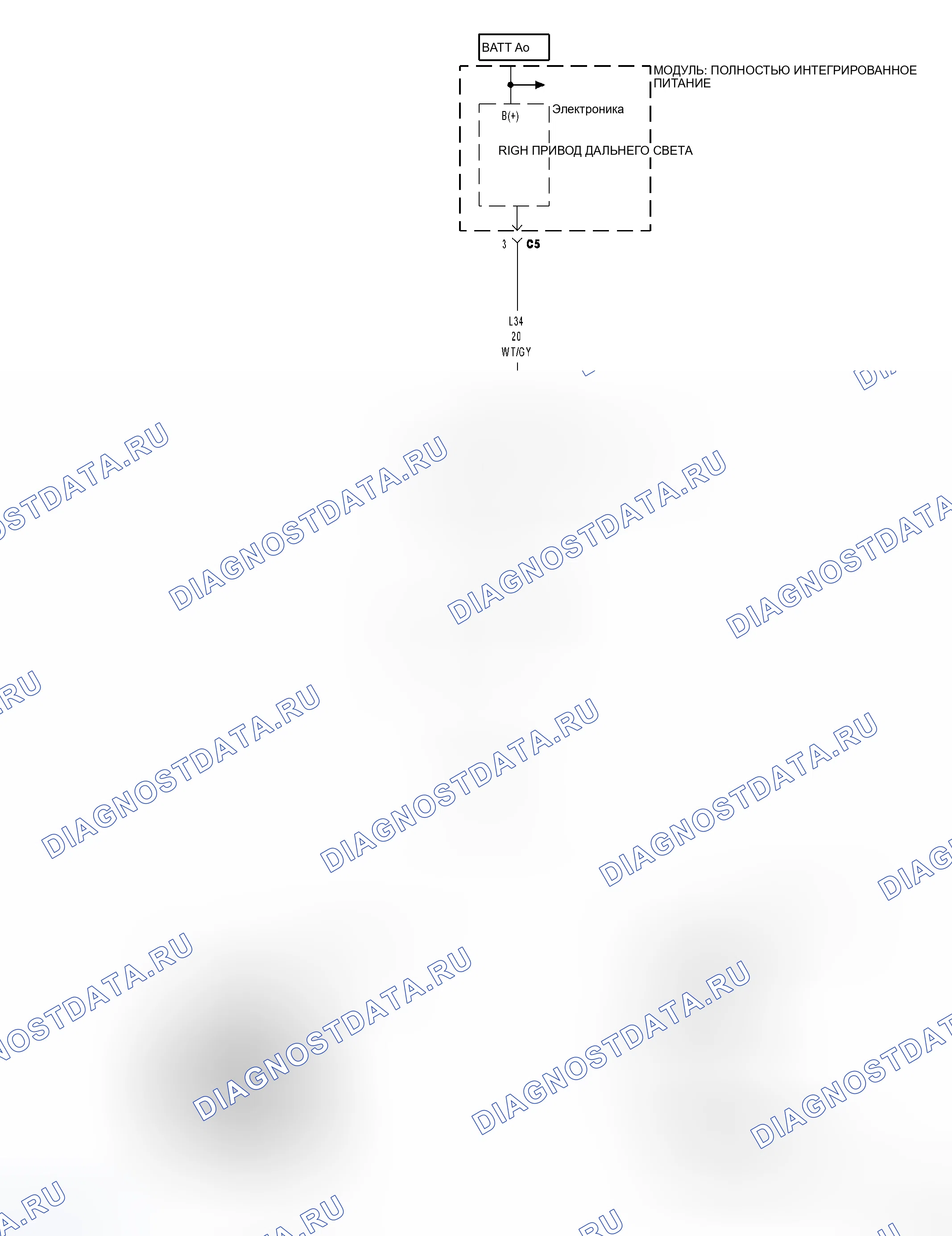Рис. 73: Принципиальная схема. Dodge Cab & Chassis R3500 HD transition