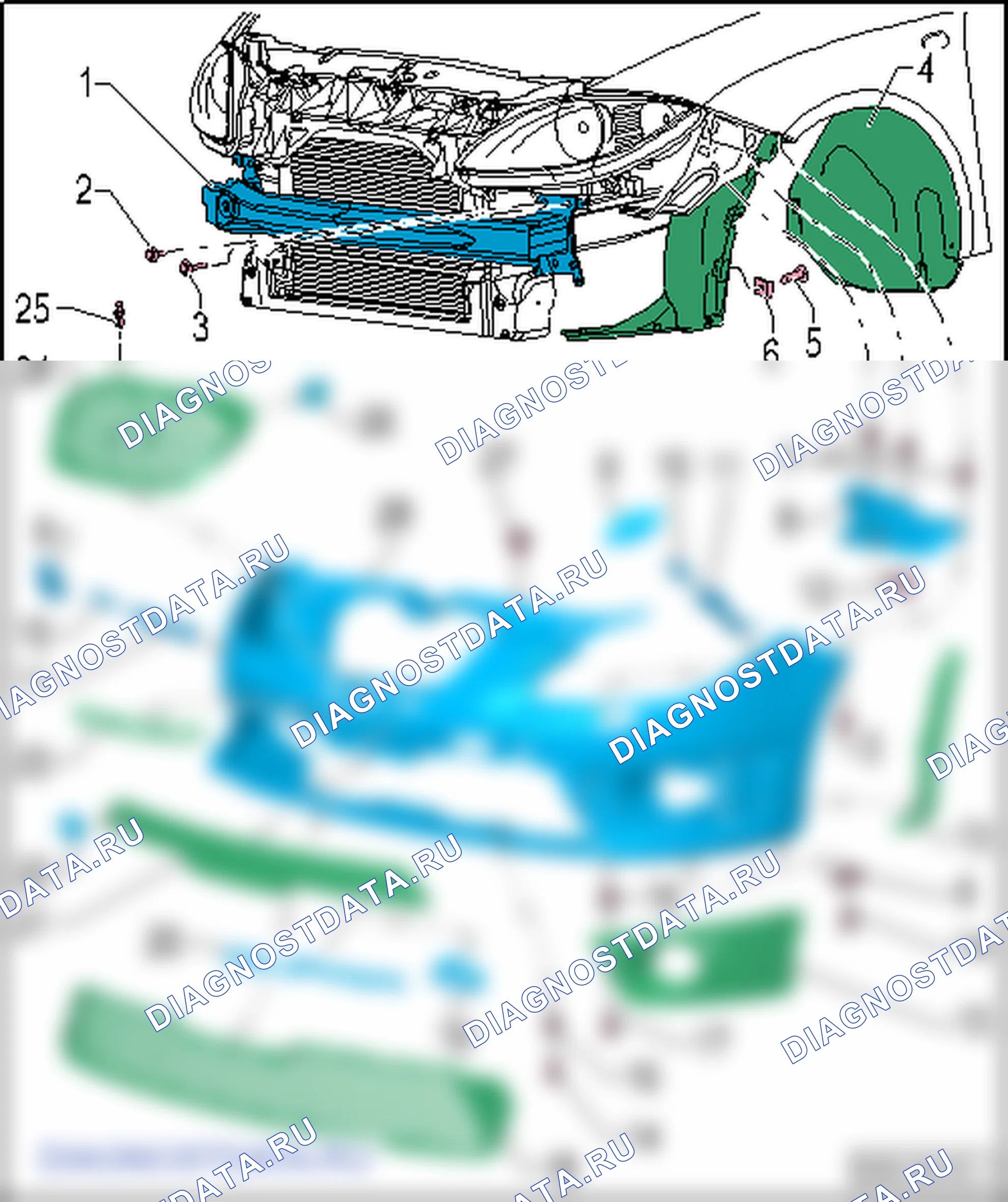 Облицовка бампера. SEAT Leon Ii