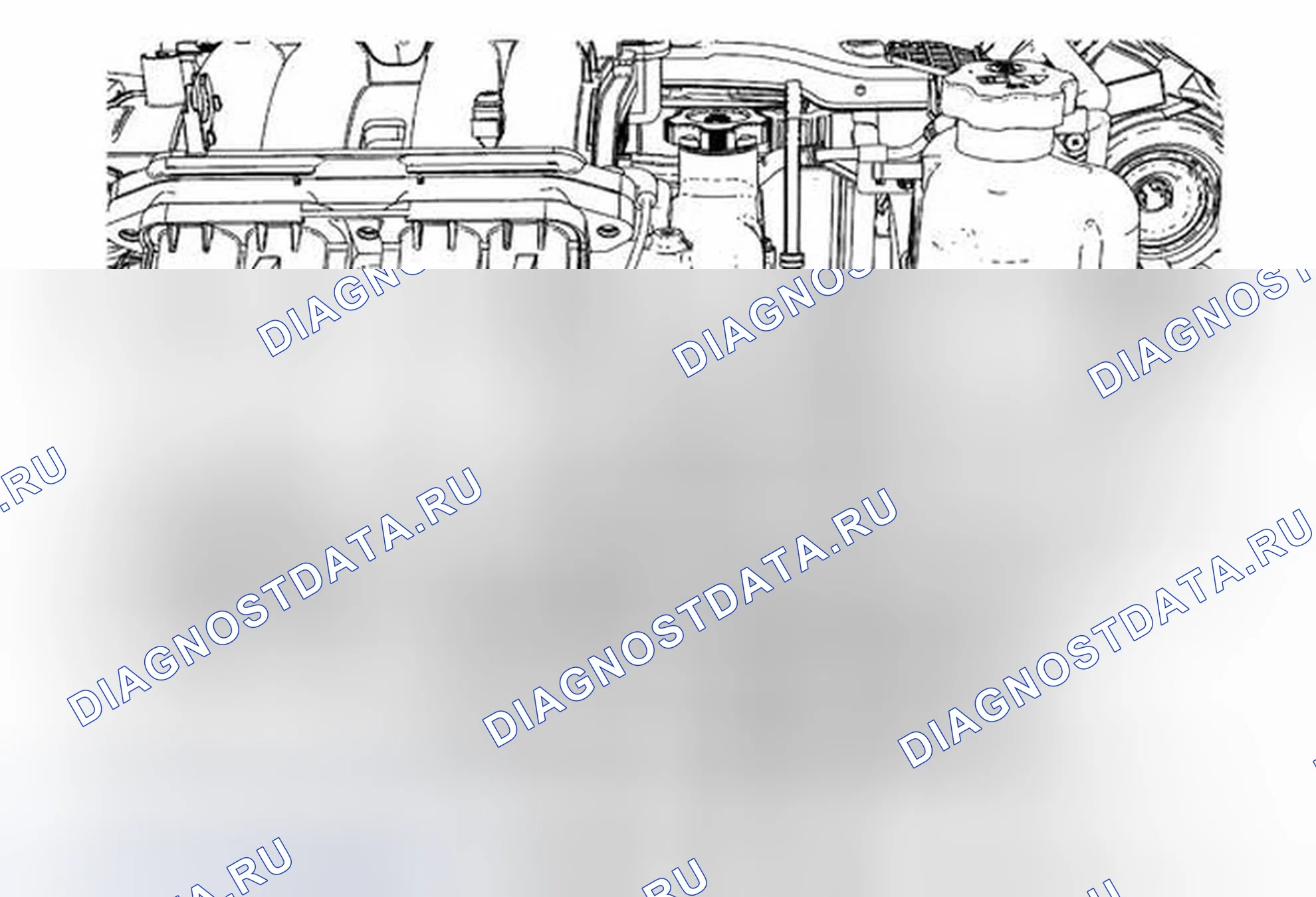 Рис. 4: Замена выпускной трубы охлаждающей жидкости двигателя. Chevrolet Spark M300