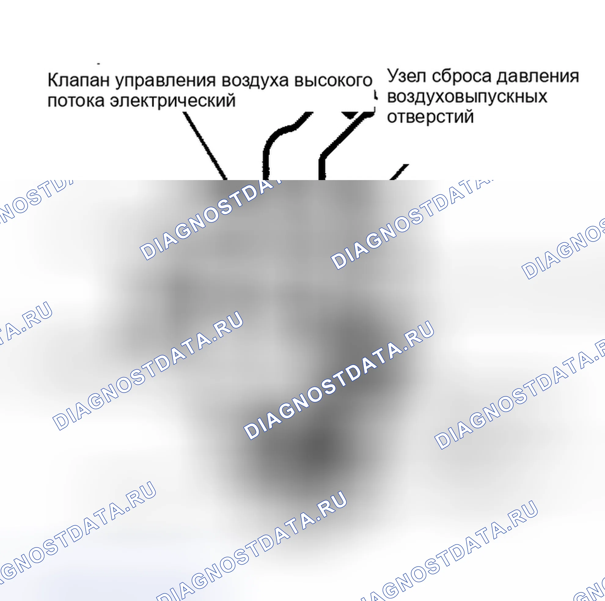 Рис. 2: Клапаны управления электрическим воздухом (EAC) с предохранительной трубкой. Hyundai Tuscani I