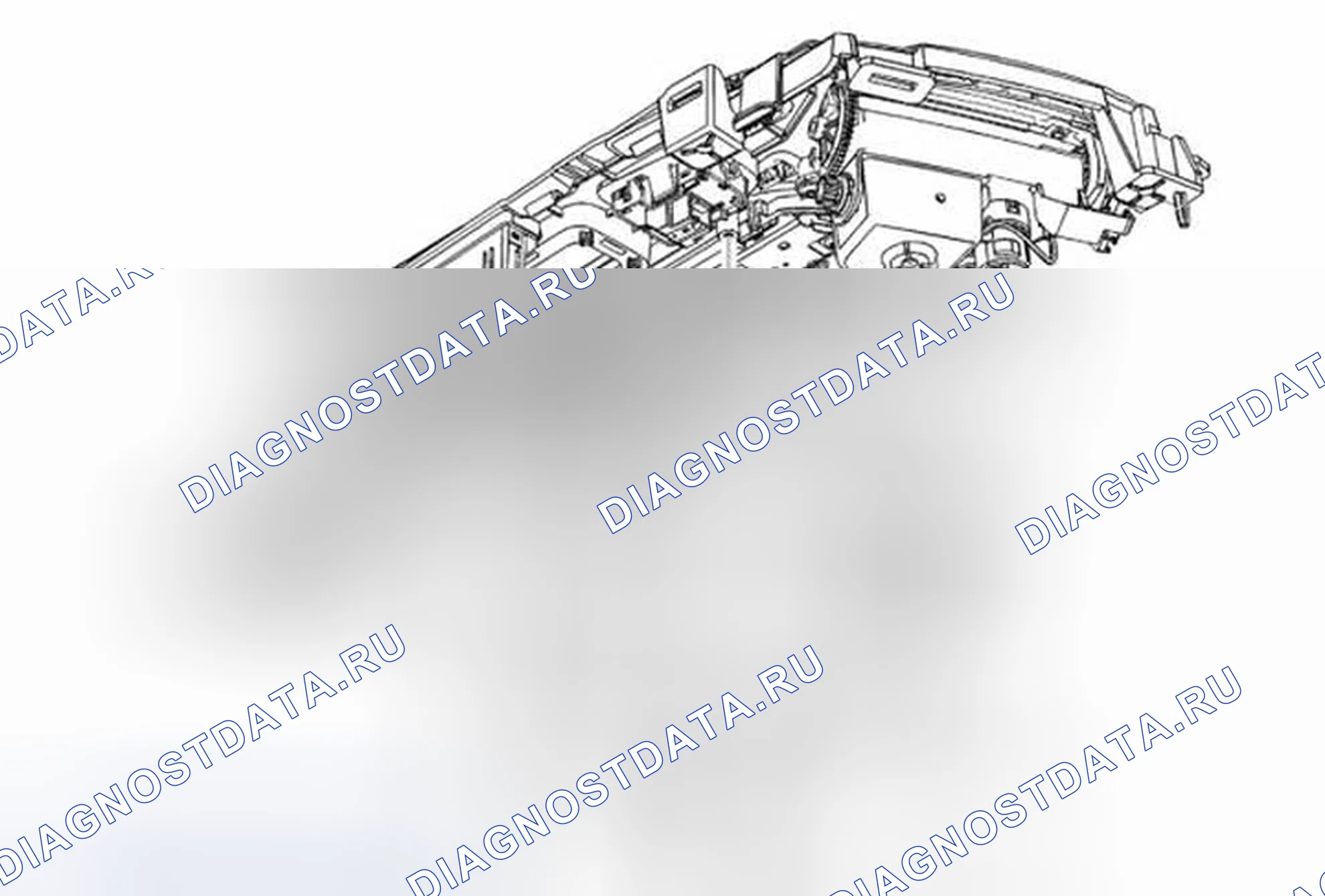 Рис. 98: Замена держателя чашки консоли переднего пола. Cadillac ELR I