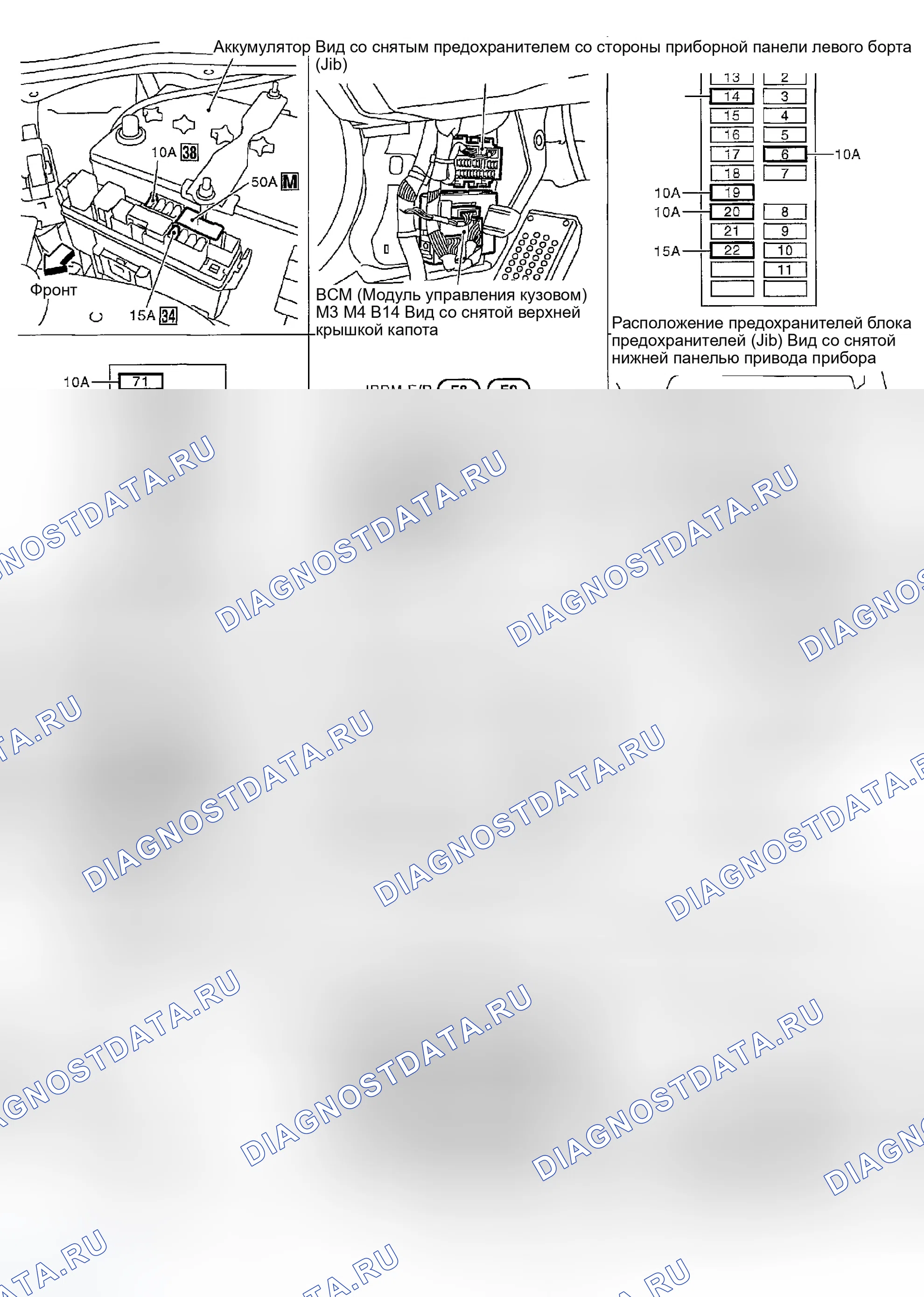Рис. 76: РАСПОЛОЖЕНИЕ КОМПОНЕНТОВ И КАБЕЛЬНЫХ ЖГУТОВ. Infiniti FX35 I