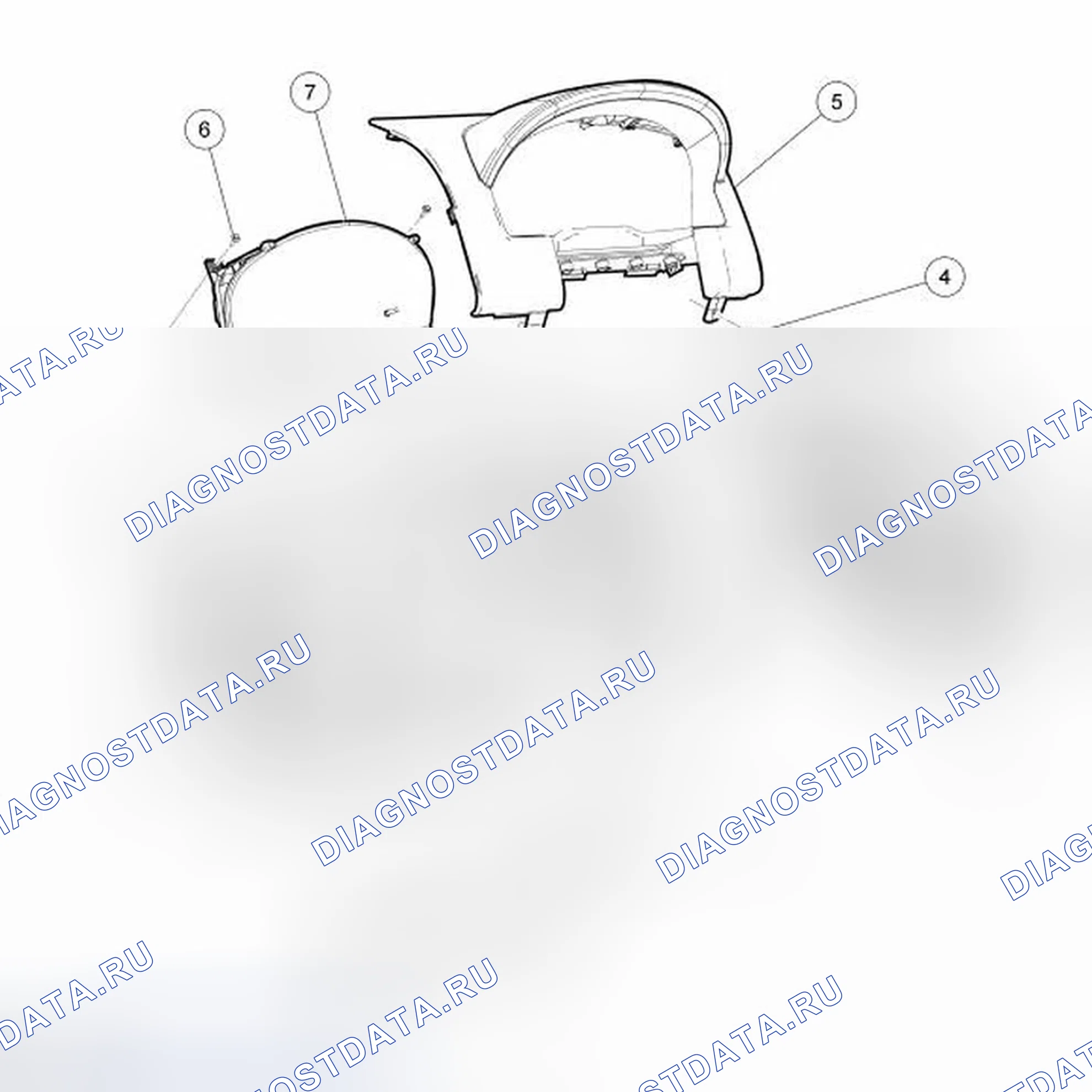 Рис. 58: Приборная панель (Ic). Ford Edge I