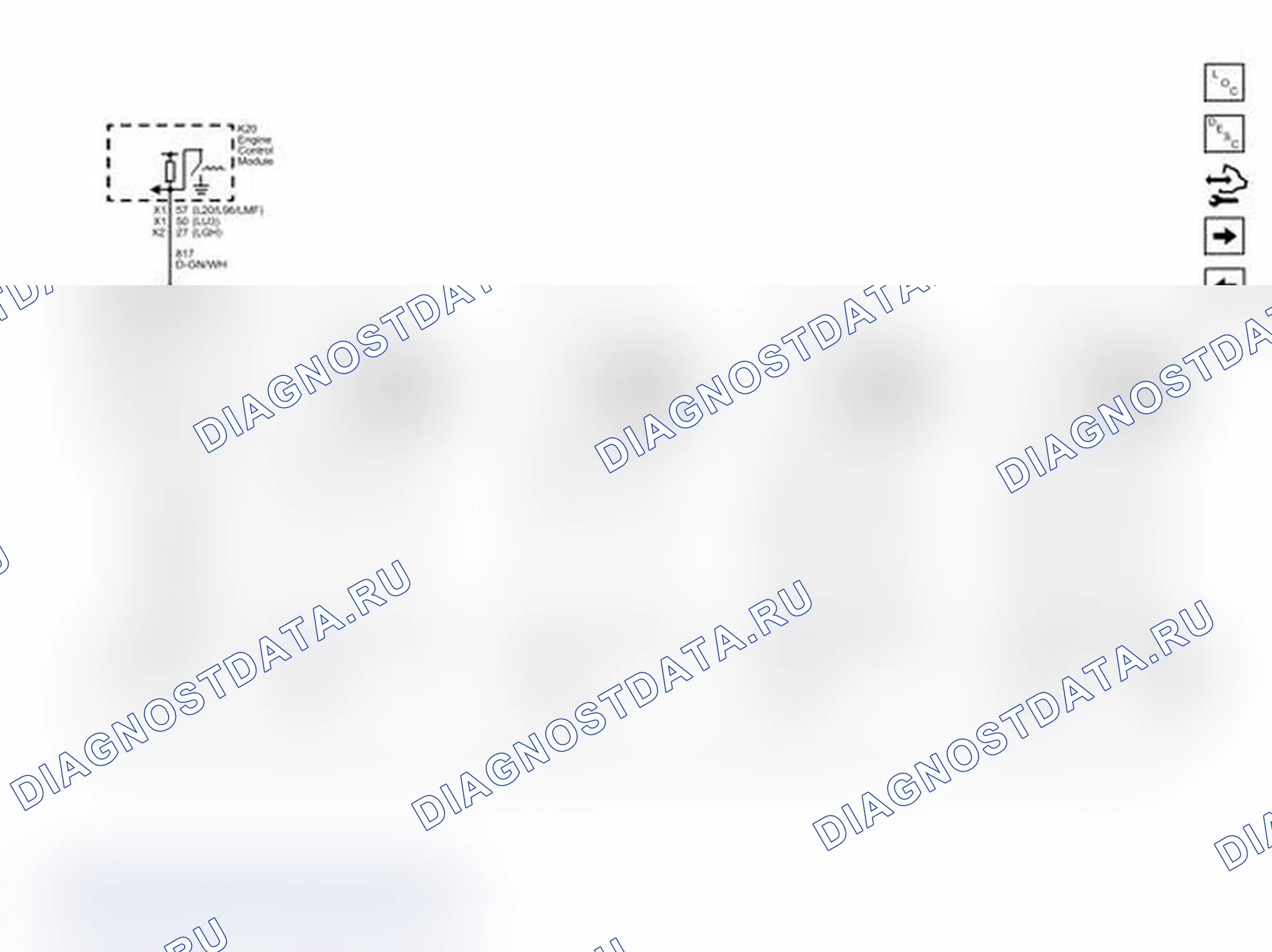 Рис. 3: Схема проводки сигналов скорости (JL4). Chevrolet Express G1500 