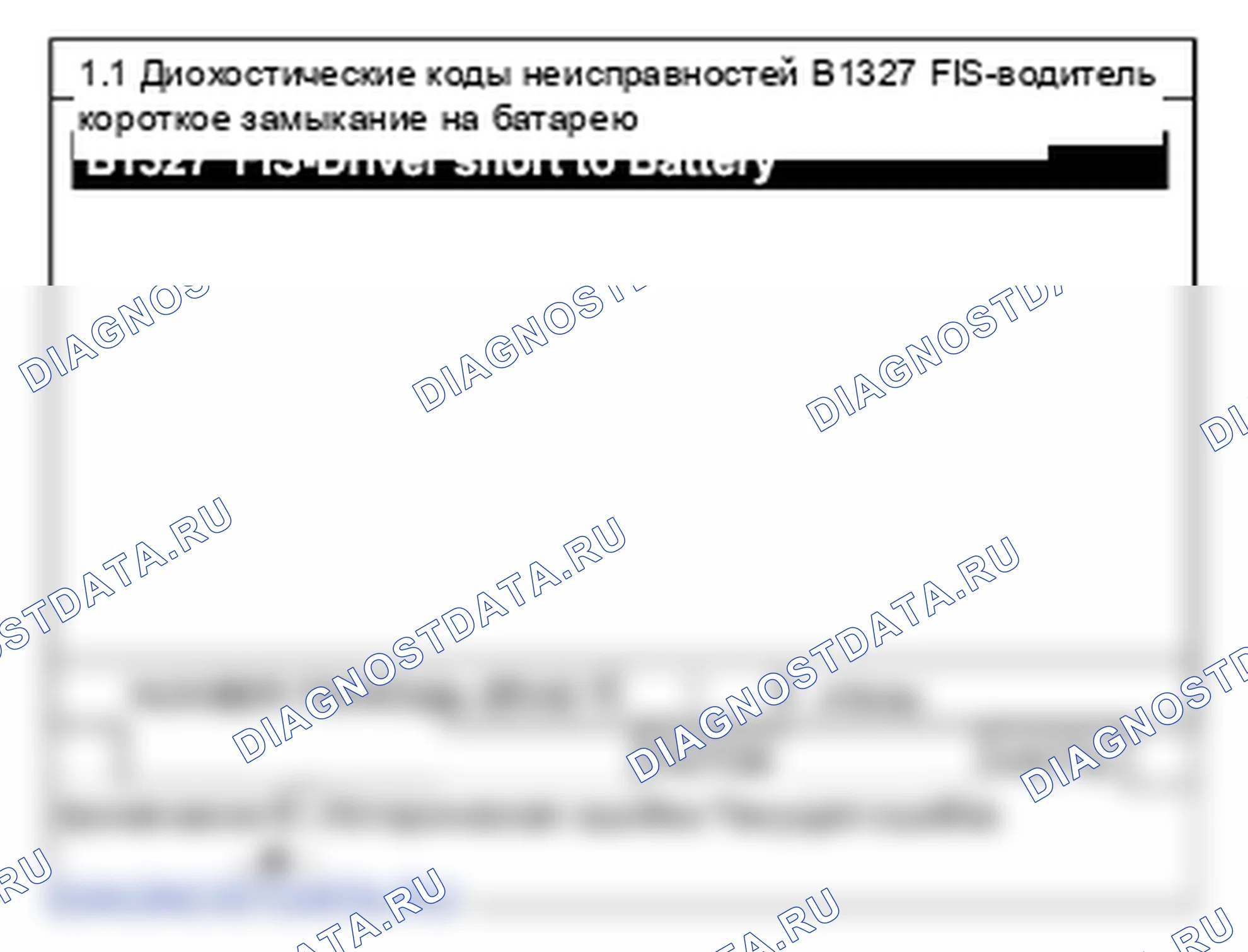 B1327: FIS-водитель короткое замыкание на батарею. Hyundai Santa Fe CM