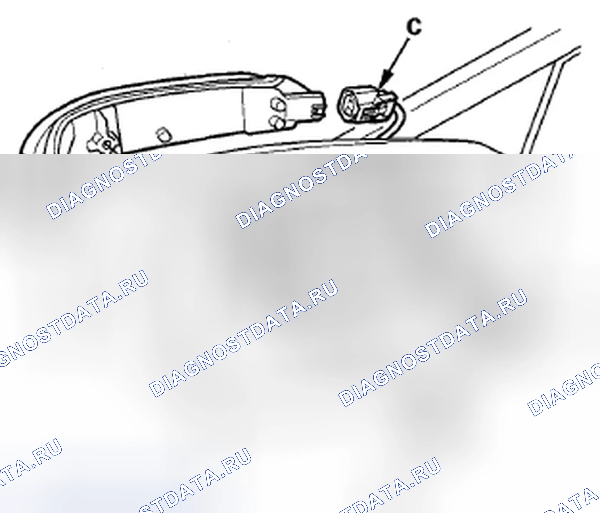 Рис. 73: Замена светофора бокового поворота. Acura ZDX I
