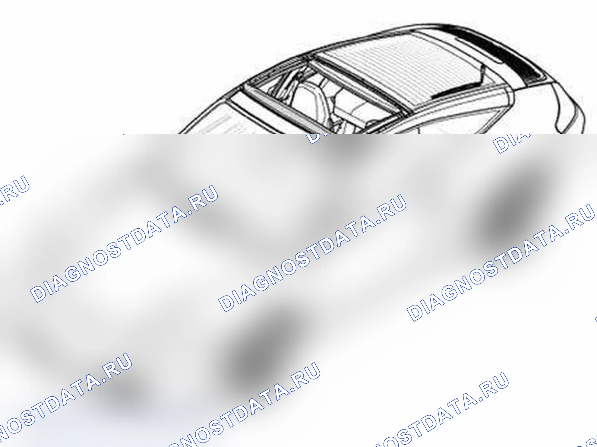 Рис. 123: Снятие и установка дефлектора ветра - Targa. Porsche 911 Carrera 4 996 рестайлинг