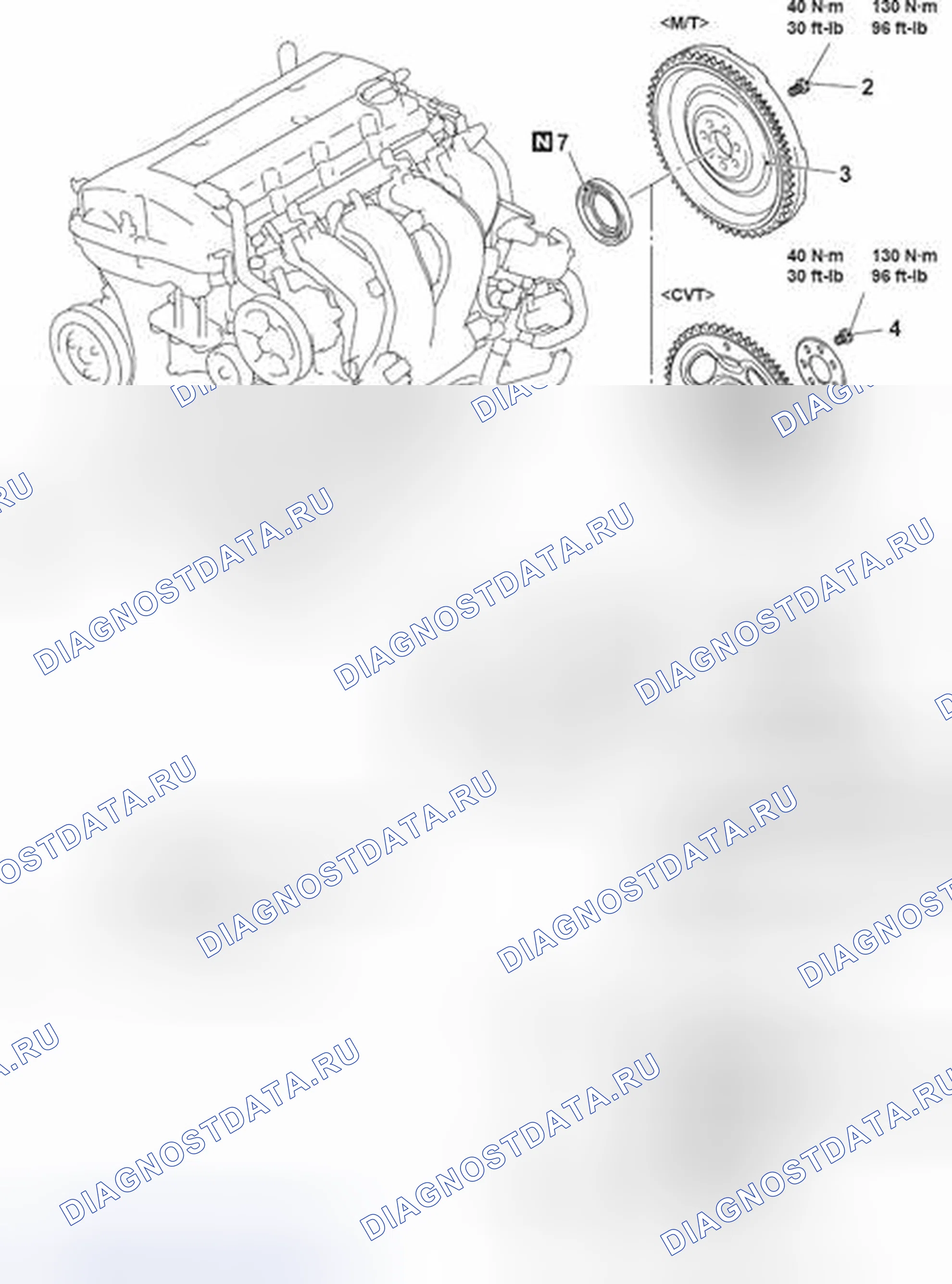 Рис. 117: ДЕМОНТАЖ И МОНТАЖ. Mazda MX-5 NB