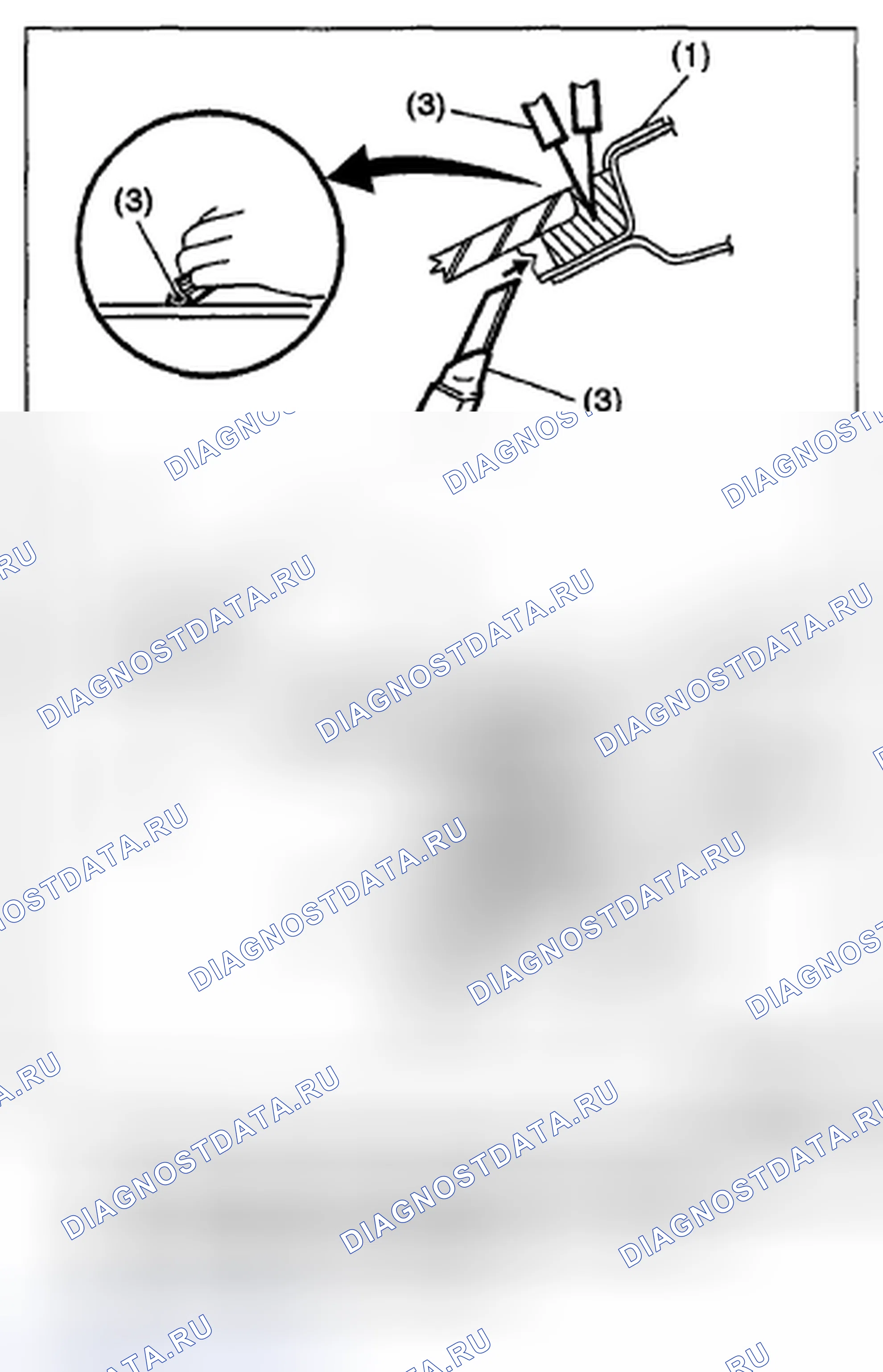 Рис. 16: ПРИ ИСПОЛЬЗОВАНИИ НОЖА ЛОБОВОГО СТЕКЛА. Subaru Impreza WRX STI GR