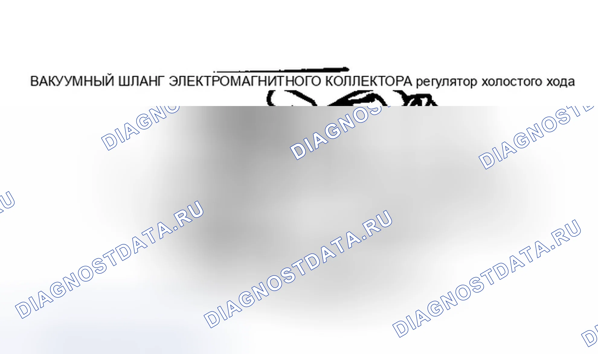 Рис. 96: Вакуумный шланг электромагнита регулятор холостого хода. Ford Thunderbird X