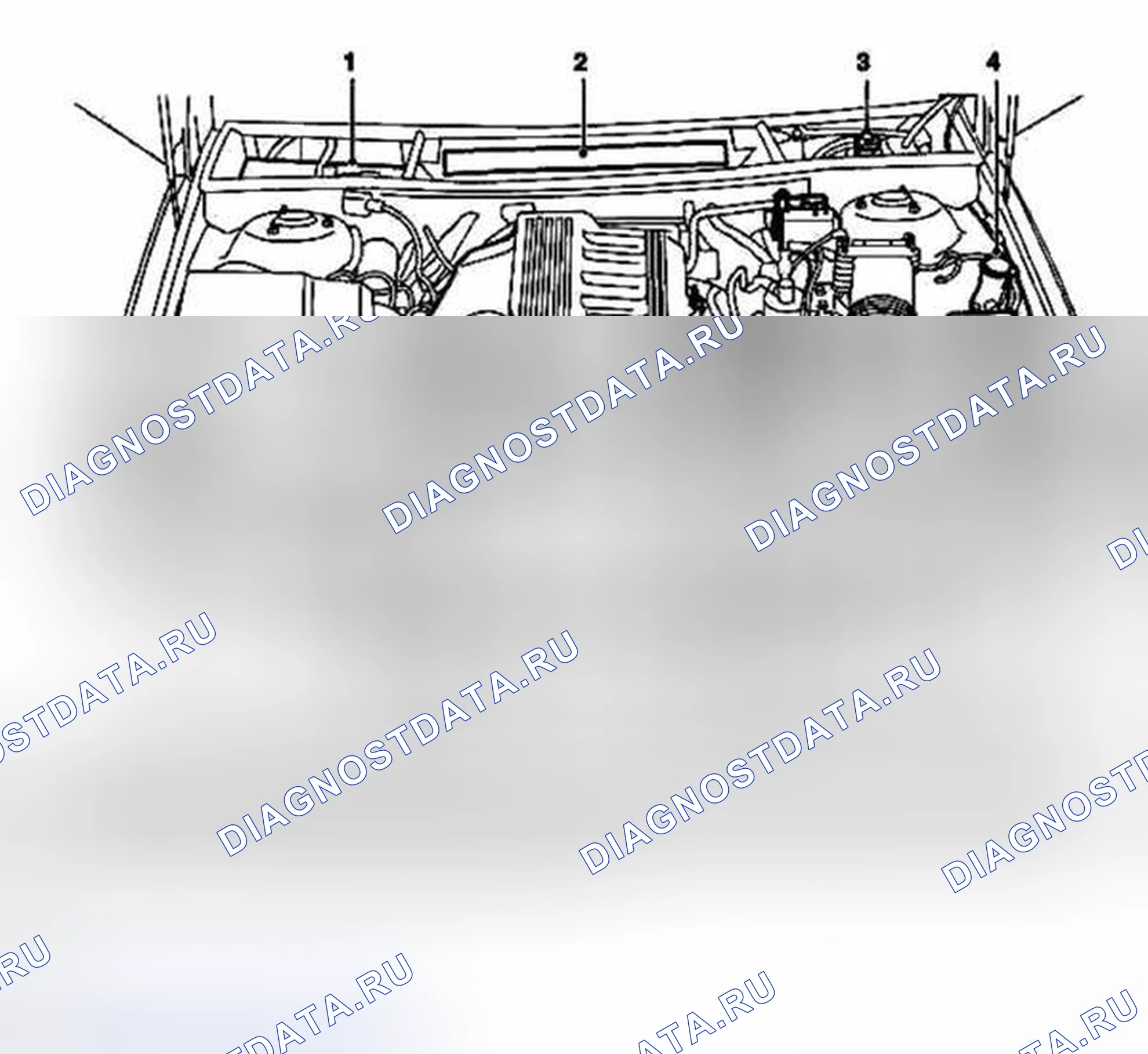 Рис. 1: Td6 Вид дизеля под капотом. Land Rover Range Rover L322