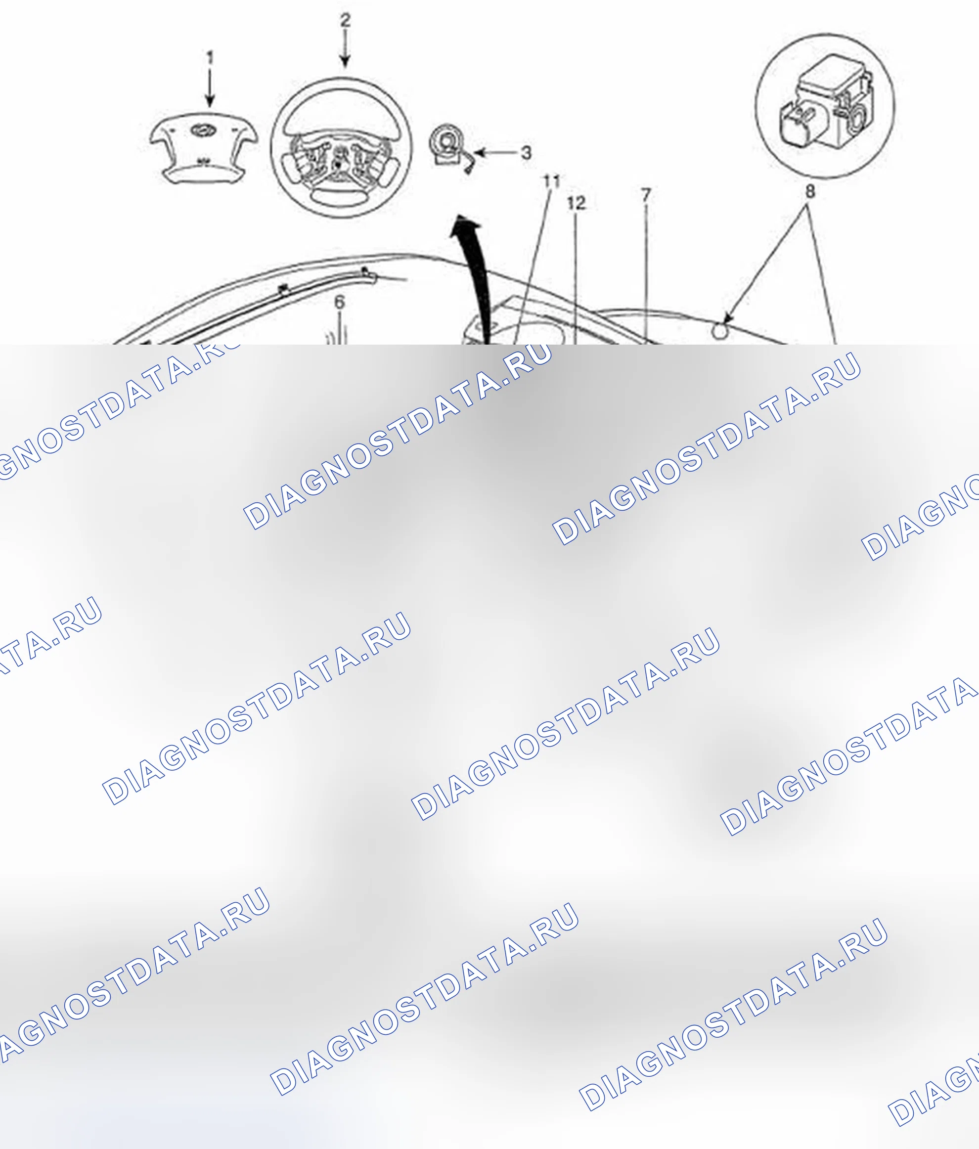Рис. 134: КОМПОНЕНТЫ. Hyundai Azera I