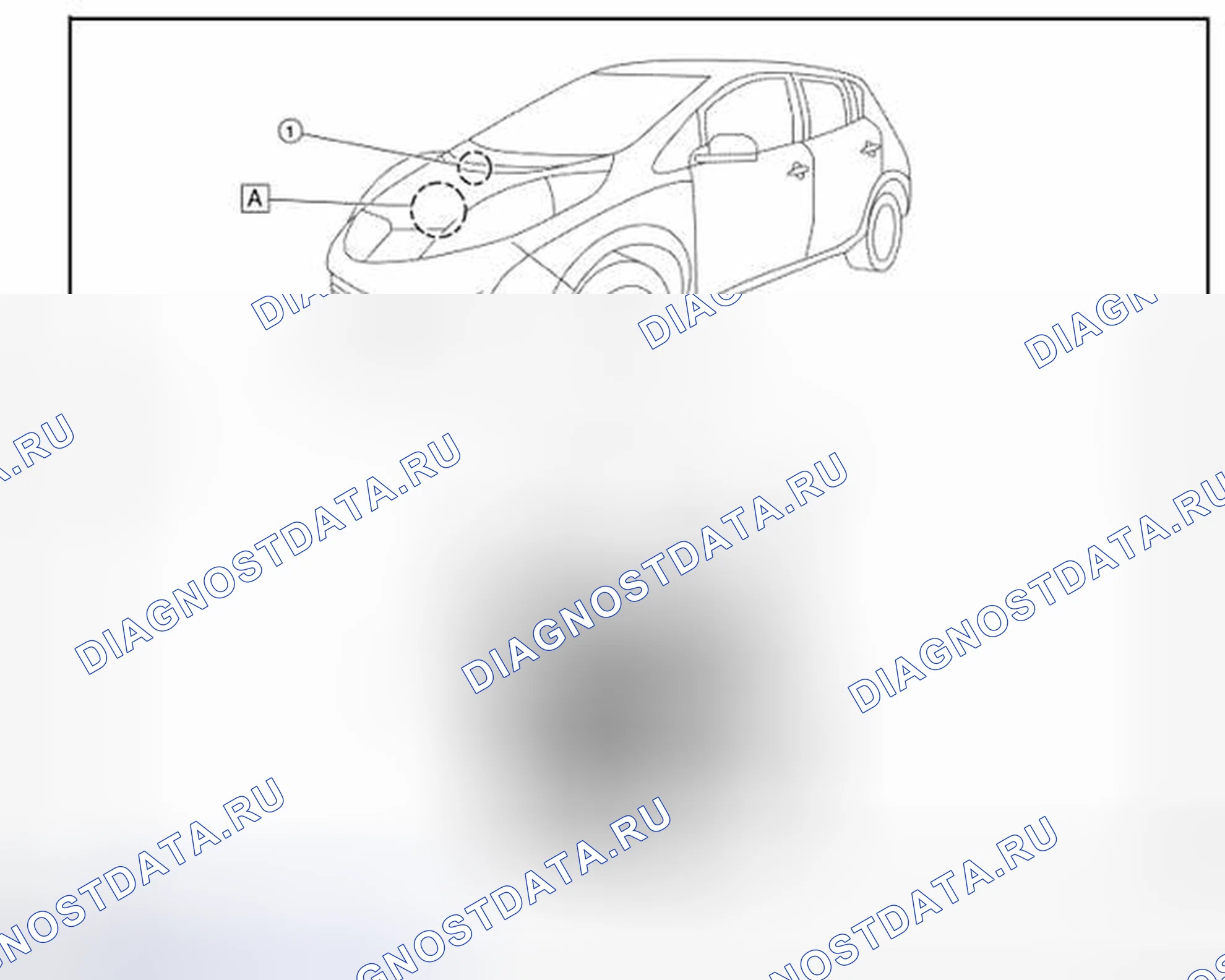 Рис. 2: Расположение компонентов. Nissan Leaf I