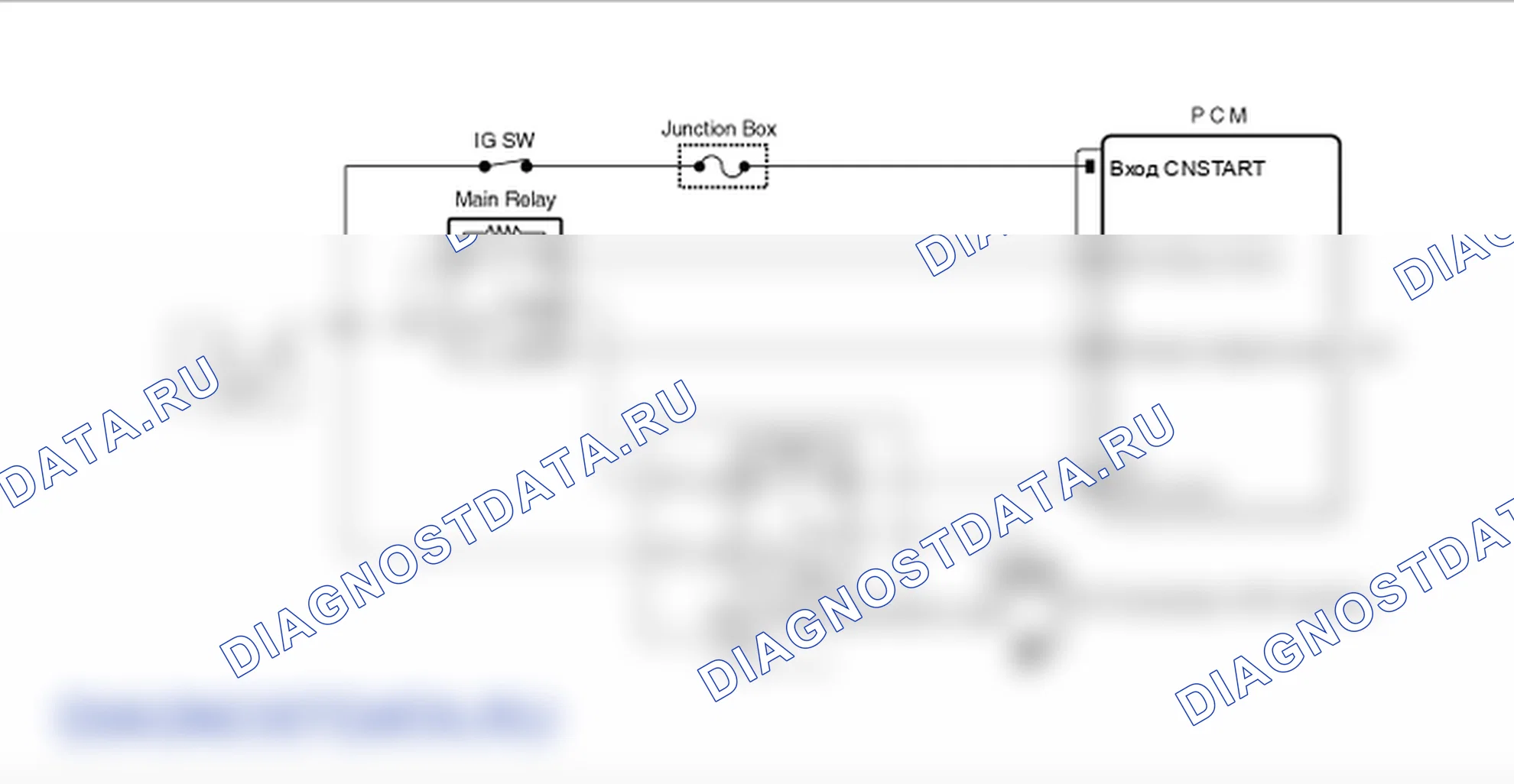 Фрагмент электросхемы: P0647. Hyundai Santa Fe CM