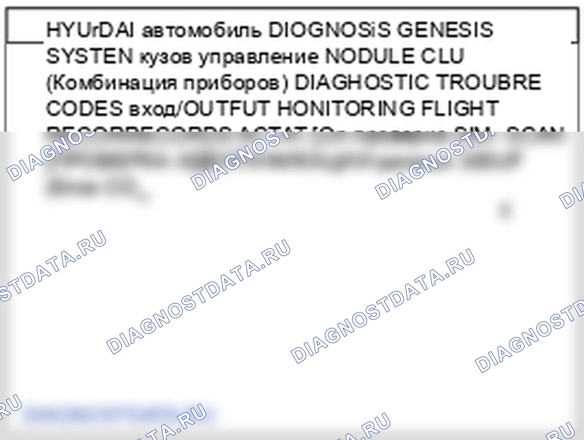 Поиск неисправностей. Hyundai Genesis(Bh)-U.S. I