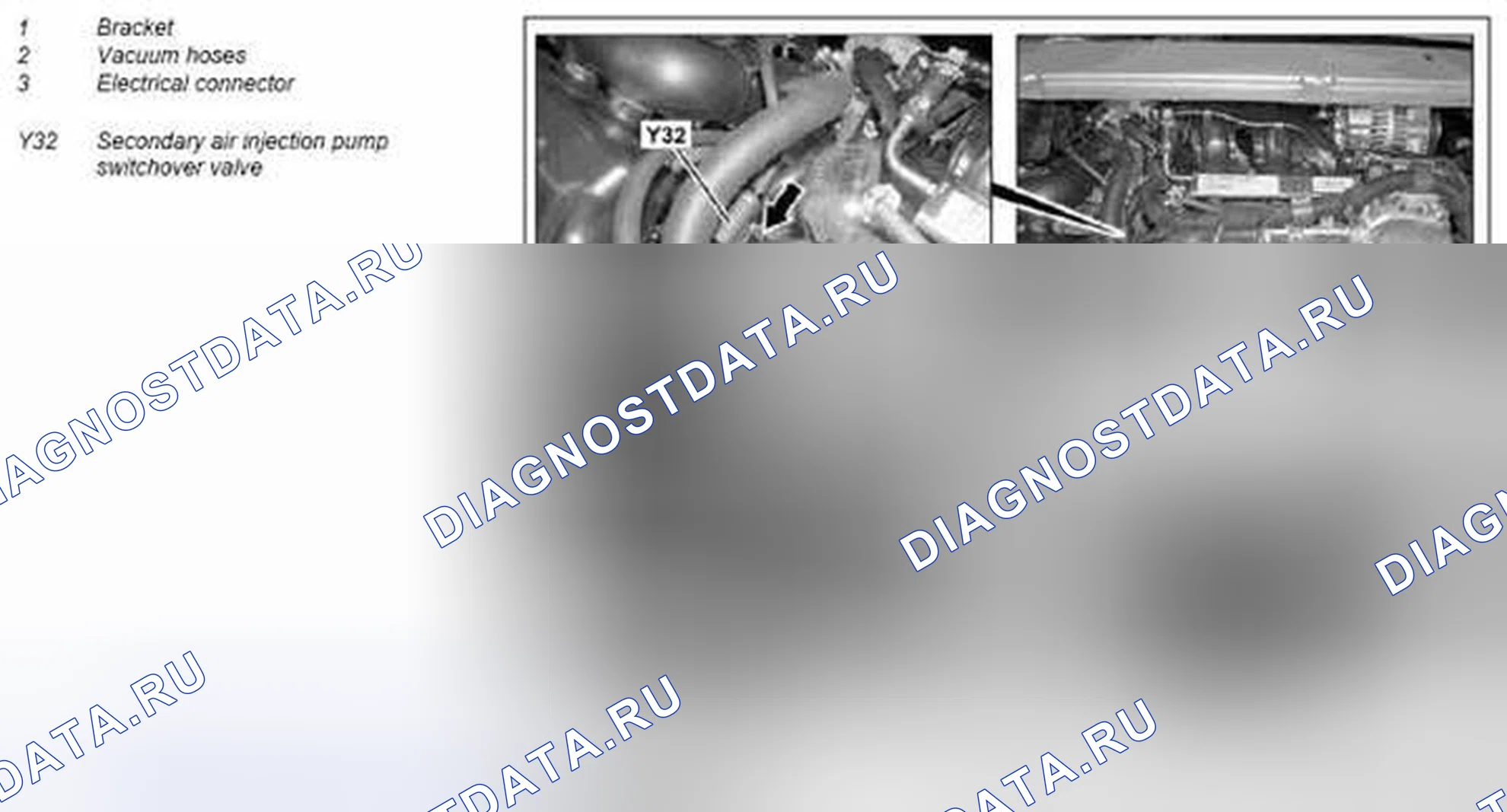 Рис. 72: Демонтаж / монтаж переключающего клапана насоса закачки вторичного воздуха - AR14.30-P-8100MCU. Kia Soul I