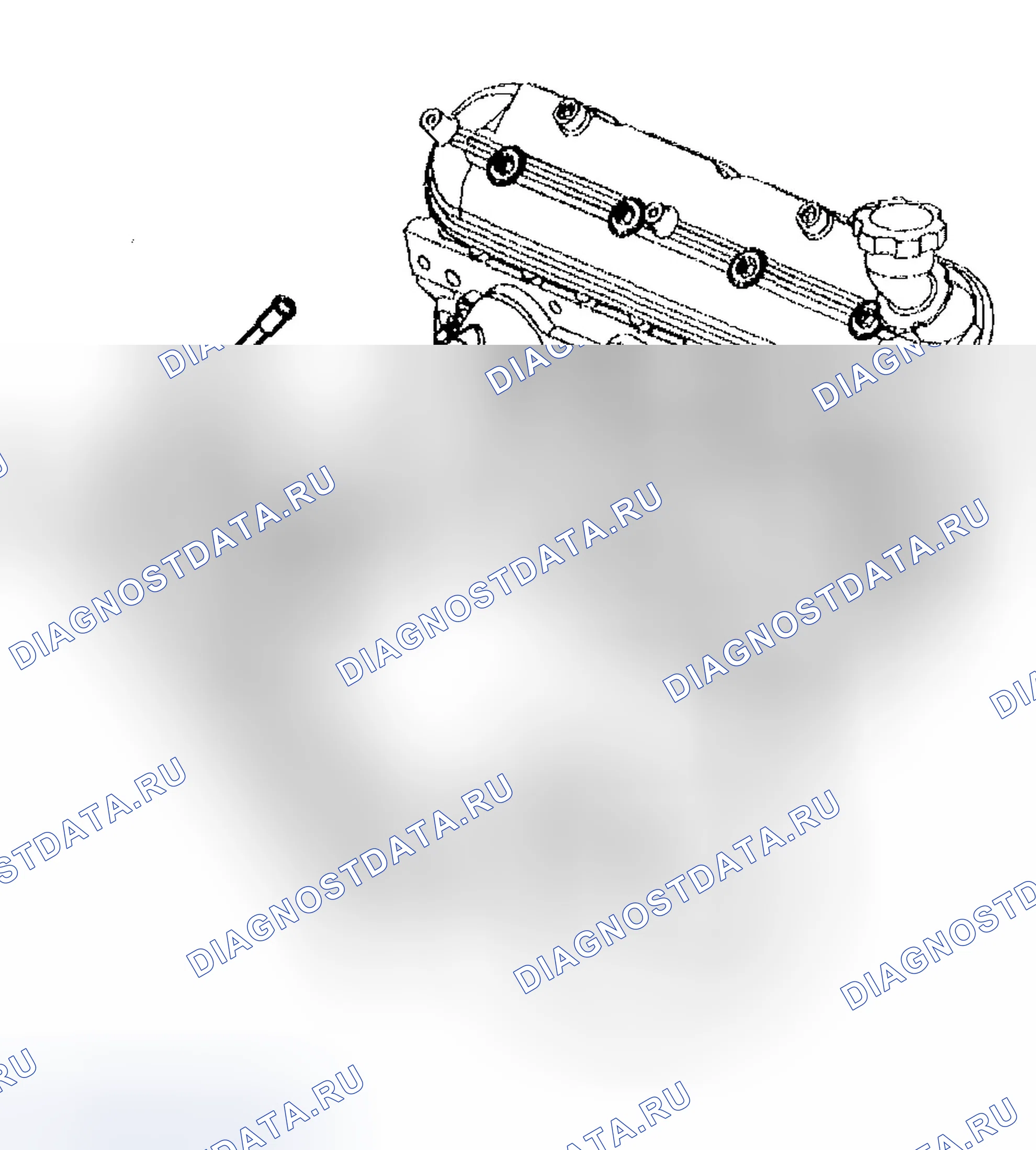 Рис. 1295: Индикатор уровня масла и установка трубки. Chevrolet Silverado 1500 HD 