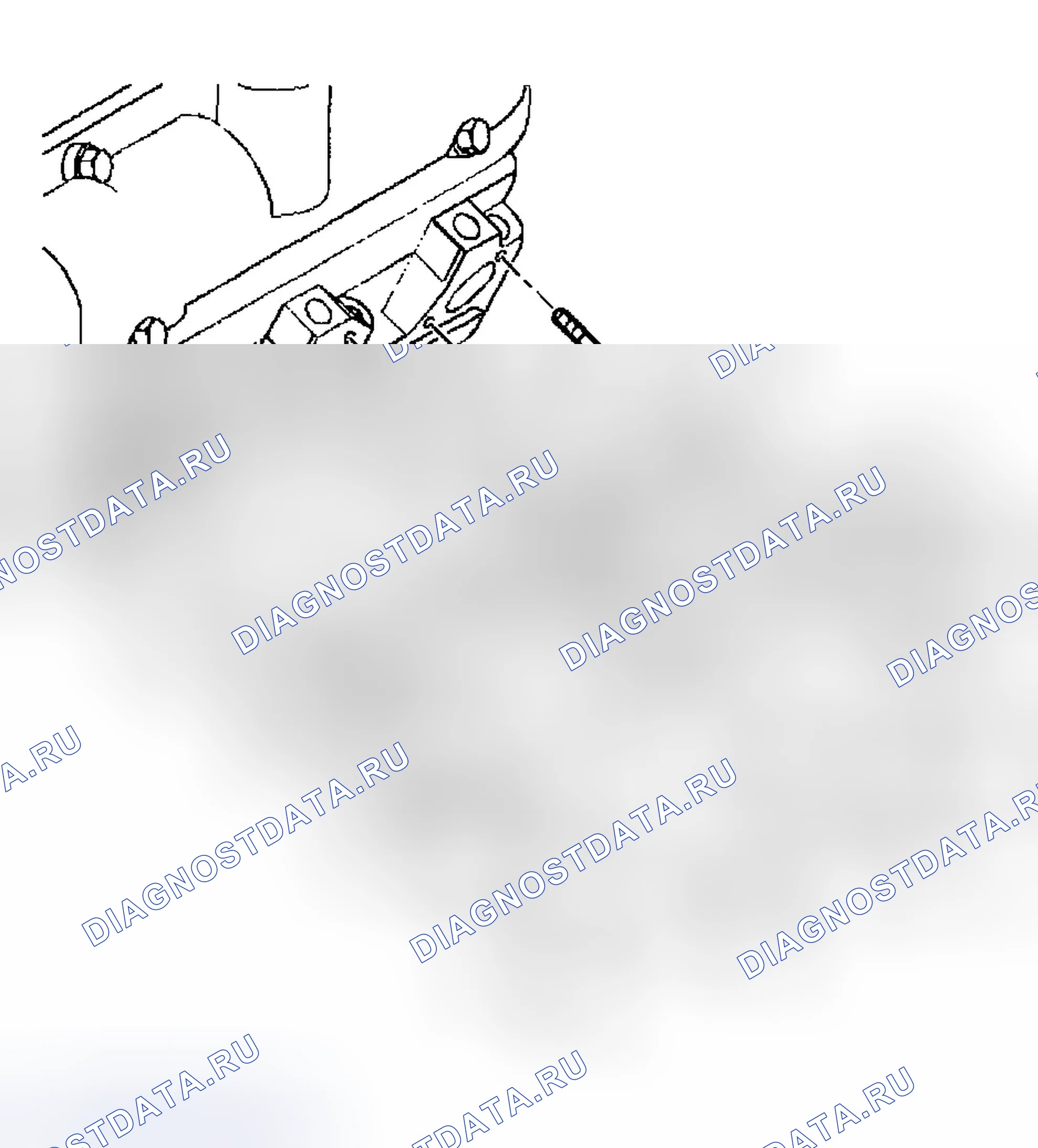 Рис. 454: Монтаж выпускного коллектора - слева. Buick Century VI