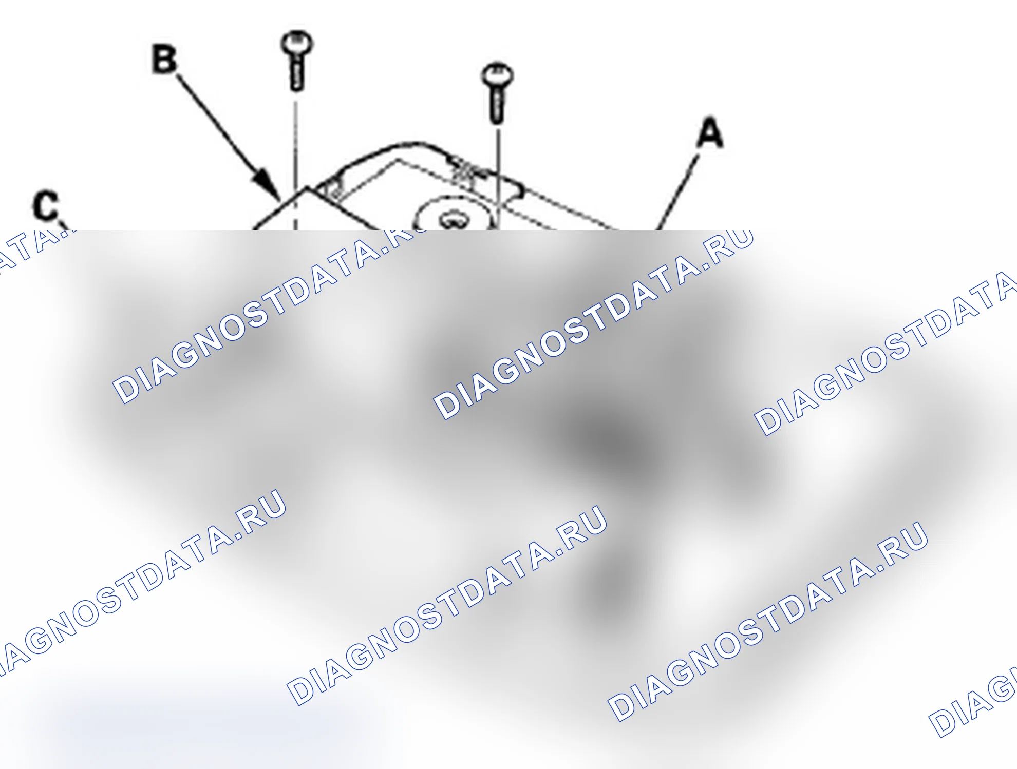 Рис. 229: Демонтаж/монтаж навигационного микрофона HFL. Acura RL II рестайлинг