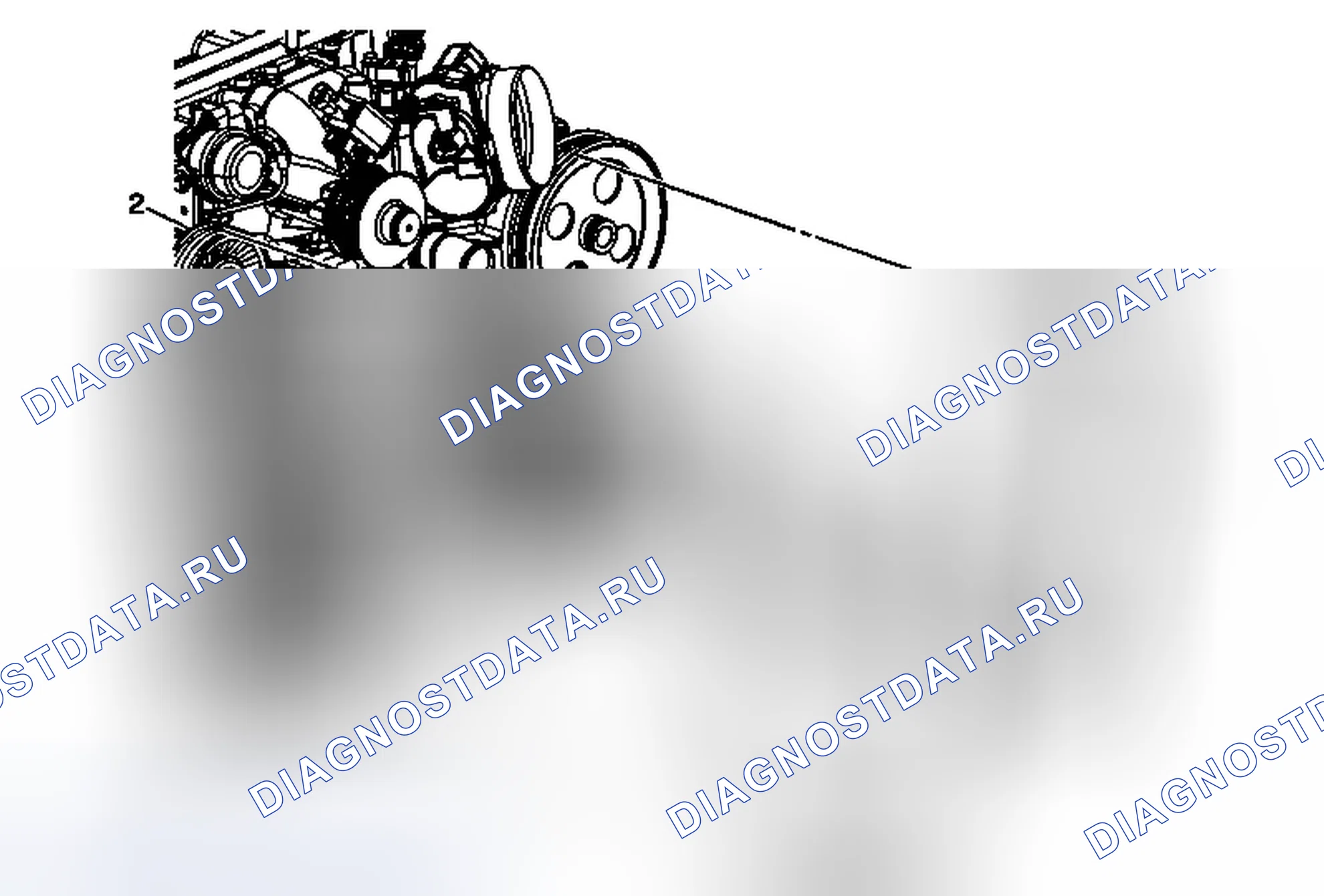 Рис. 10: Замена приводного ремня - аксессуар. Cadillac CTS II