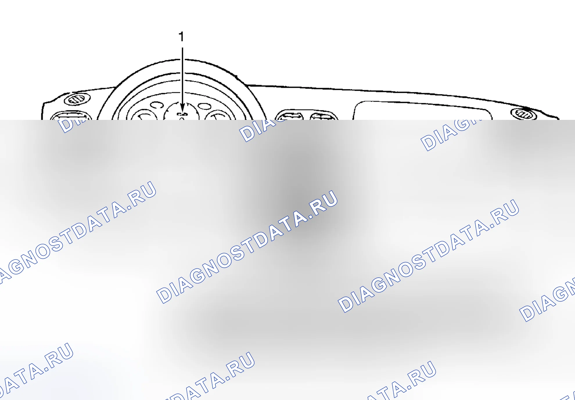 Рис. 13: Определение местоположения блок управления двигателем (акцент). Hyundai Elantra II рестайлинг