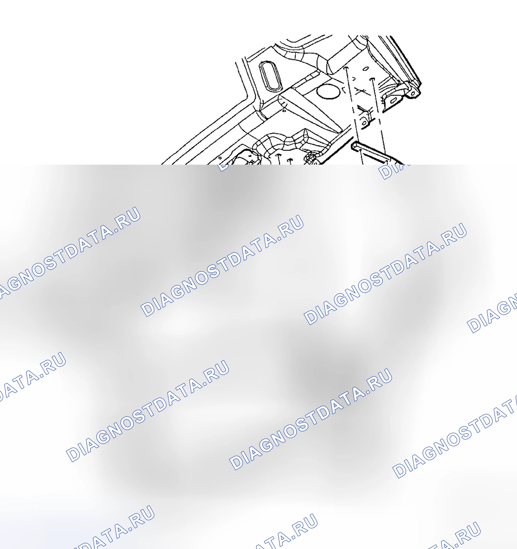 Рис. 311: РЕШЕТЧАТАЯ РАМА. Dodge Cab & Chassis R3500 HD transition