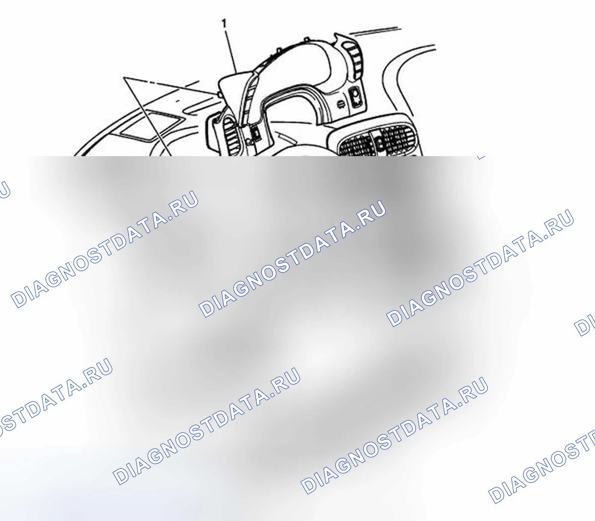 Рис. 2: Замена панели коленного болта водителя. Chevrolet Corvette C6