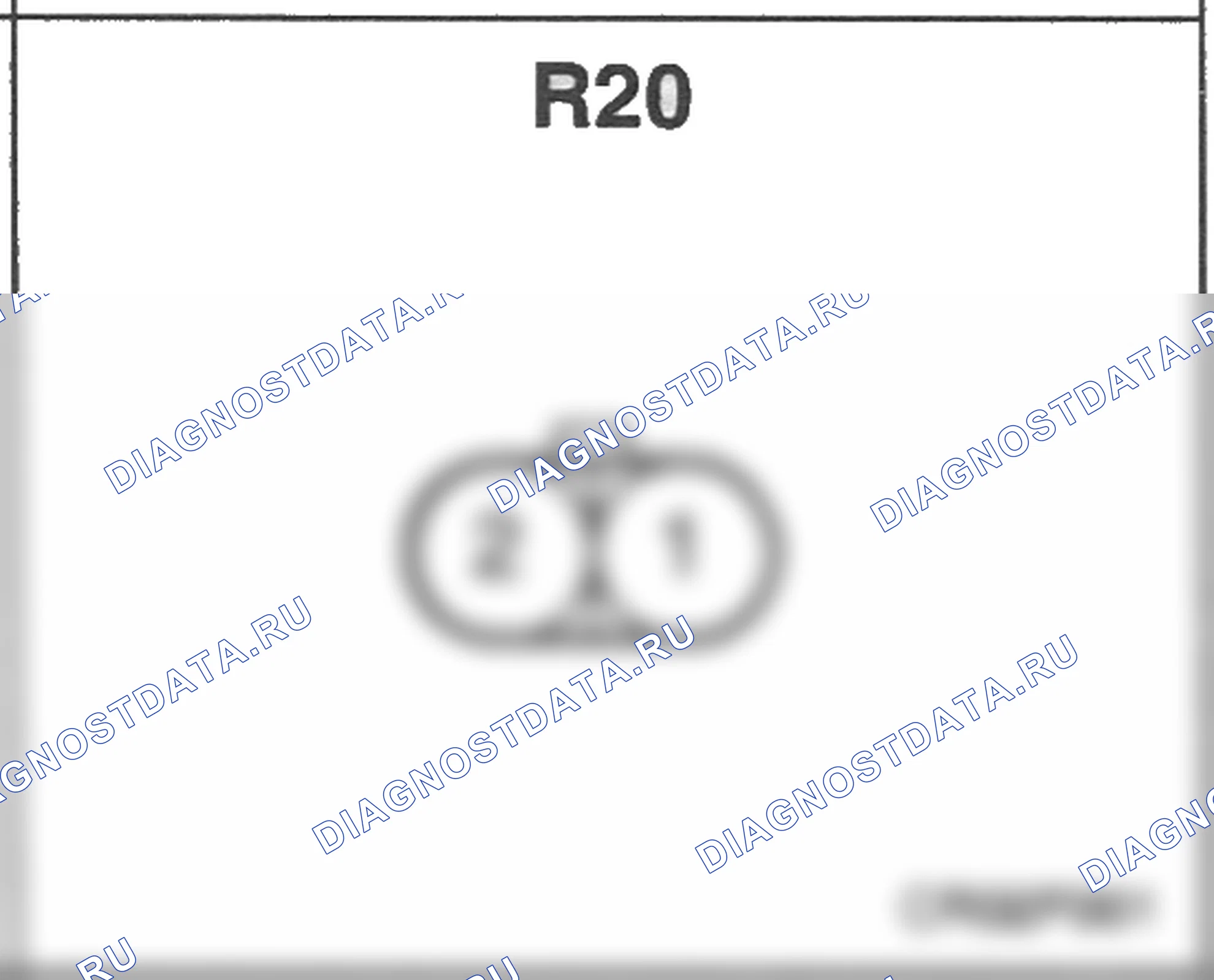 Распиновка разъёма R20 — заднего жгута. Hyundai Atos MX