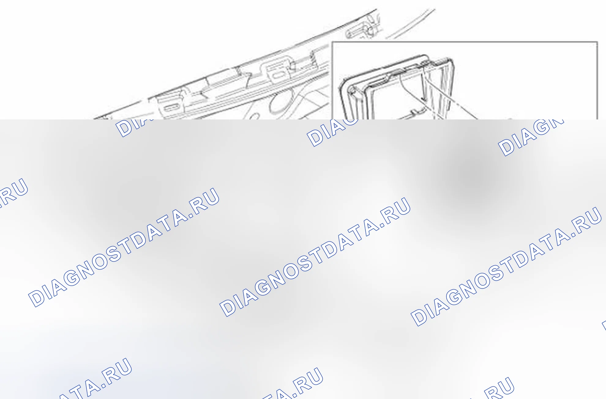 Рис. 1: ФИЛЬТР ВОЗДУХА КАБИНЫ. Ford Mustang V рестайлинг 2