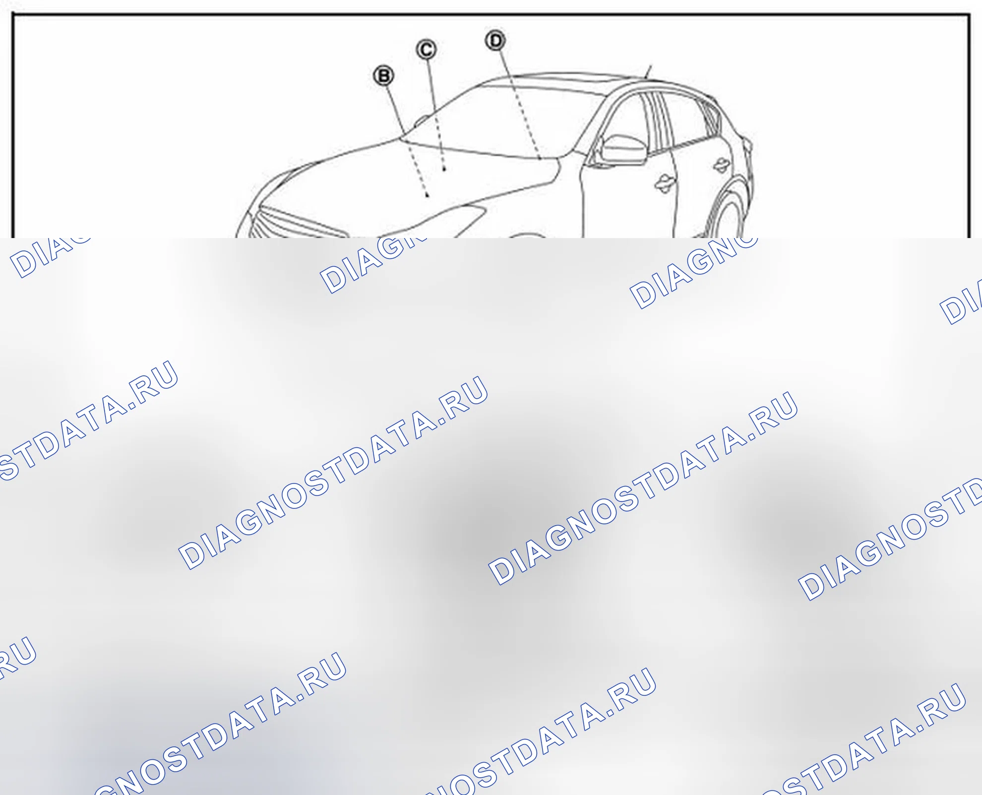 Рис. 21: Расположение компонентов. Infiniti QX50 I