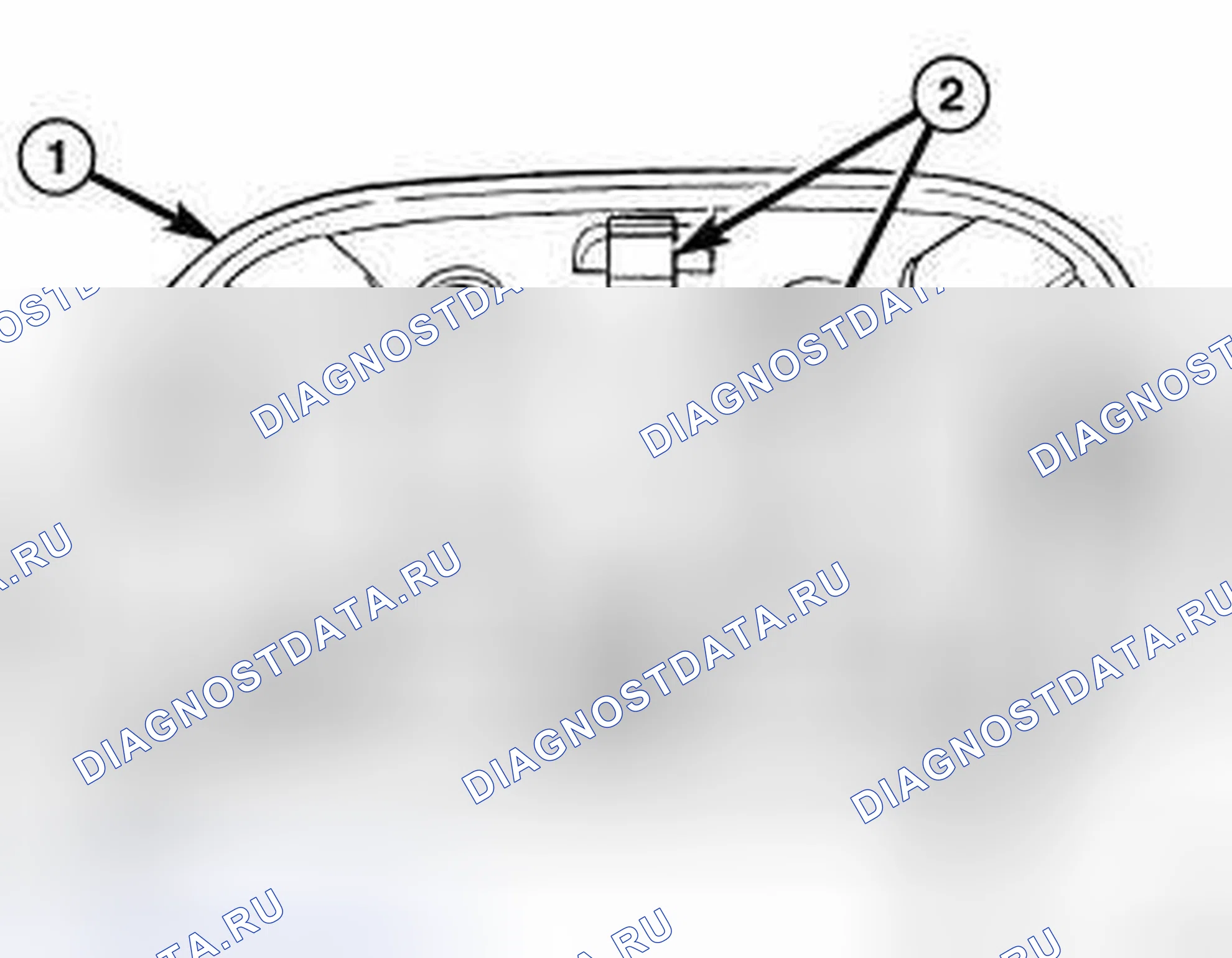 Рис. 335: СТАНДАРТНОЕ ЗЕРКАЛО. Dodge Cab & Chassis R3500 HD final