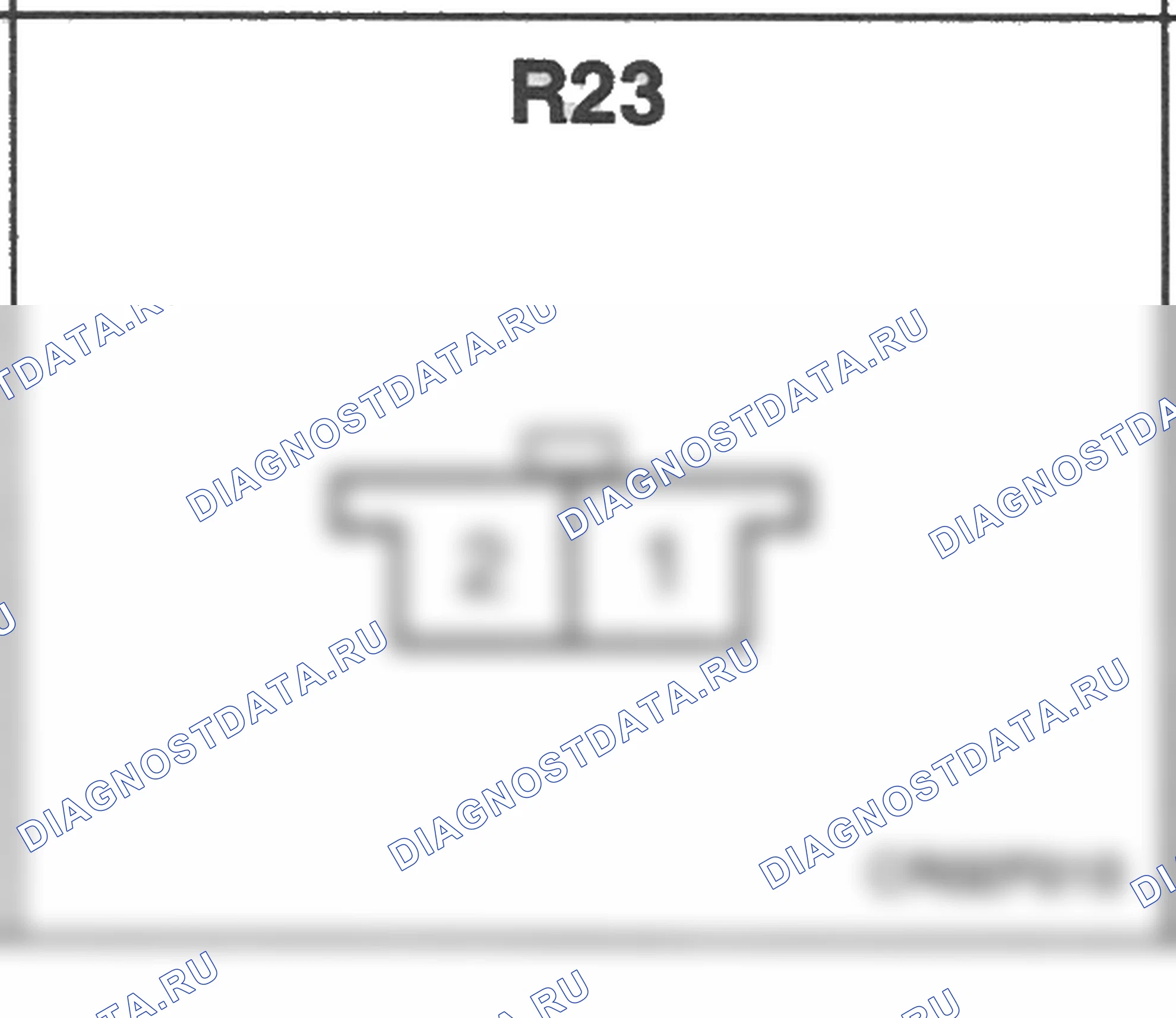 Распиновка разъёма R23 — заднего жгута. Hyundai Accent LC