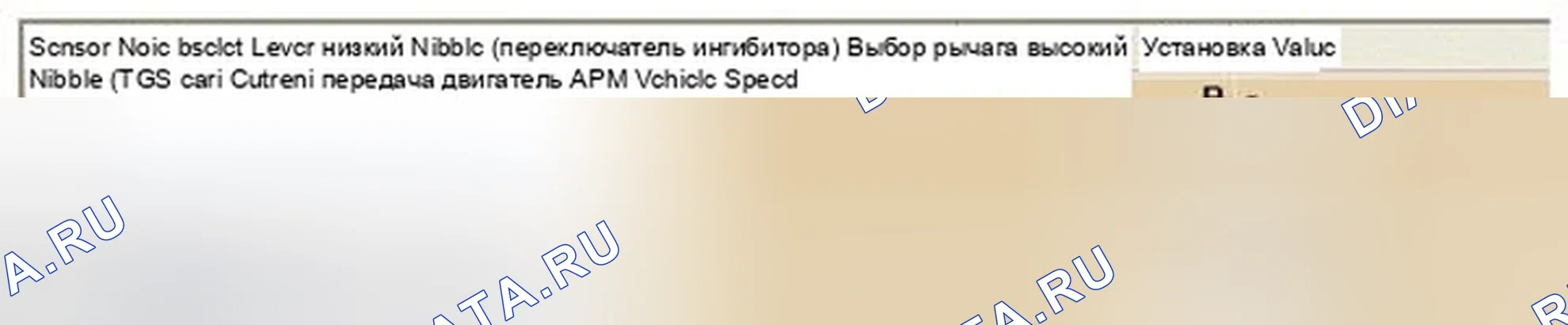 Рис. 543: Мониторинг данных GDS. Hyundai Veloster I