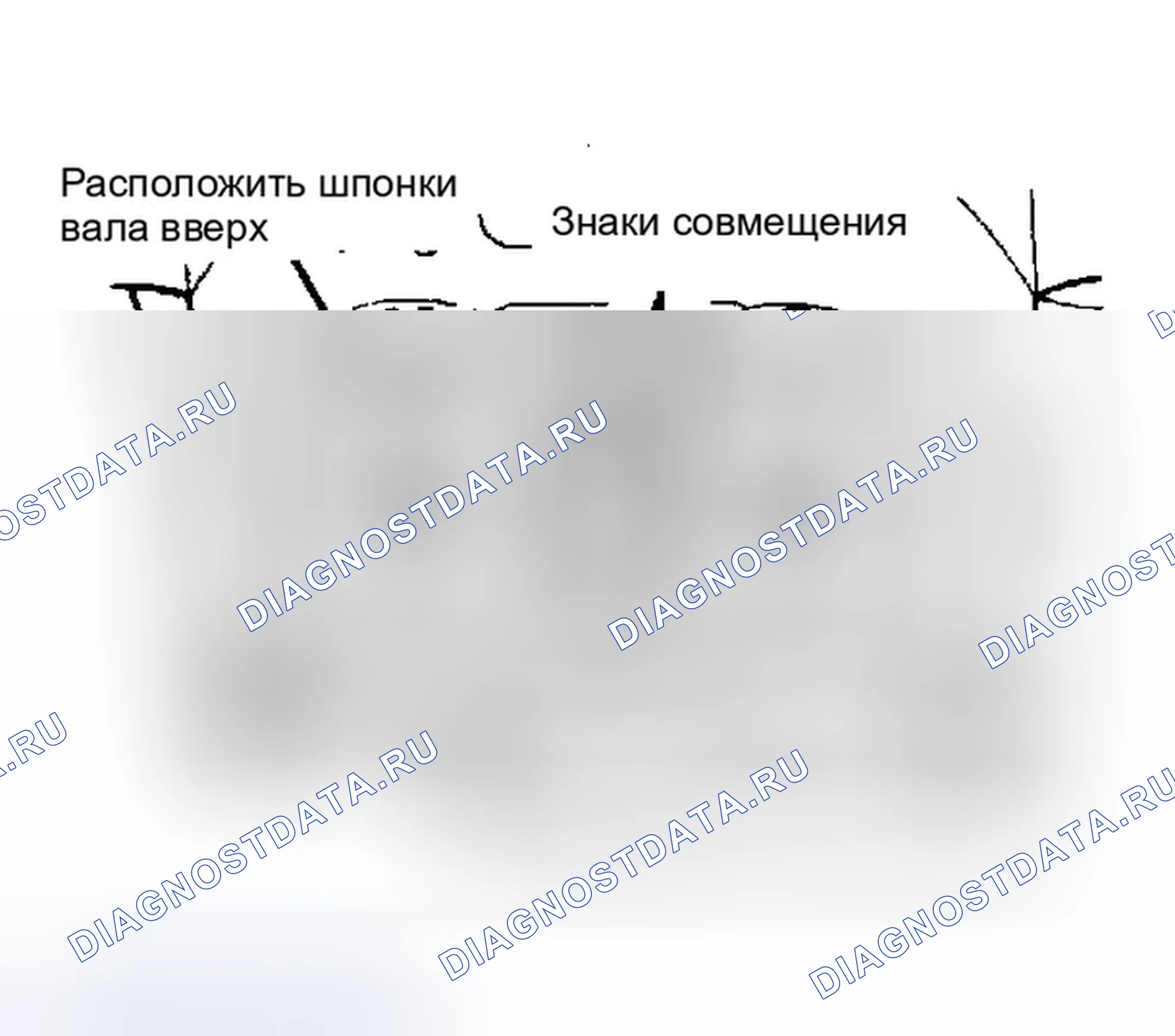 Рис. 12: Центровка балансировочных валов. Dodge Dakota WS 