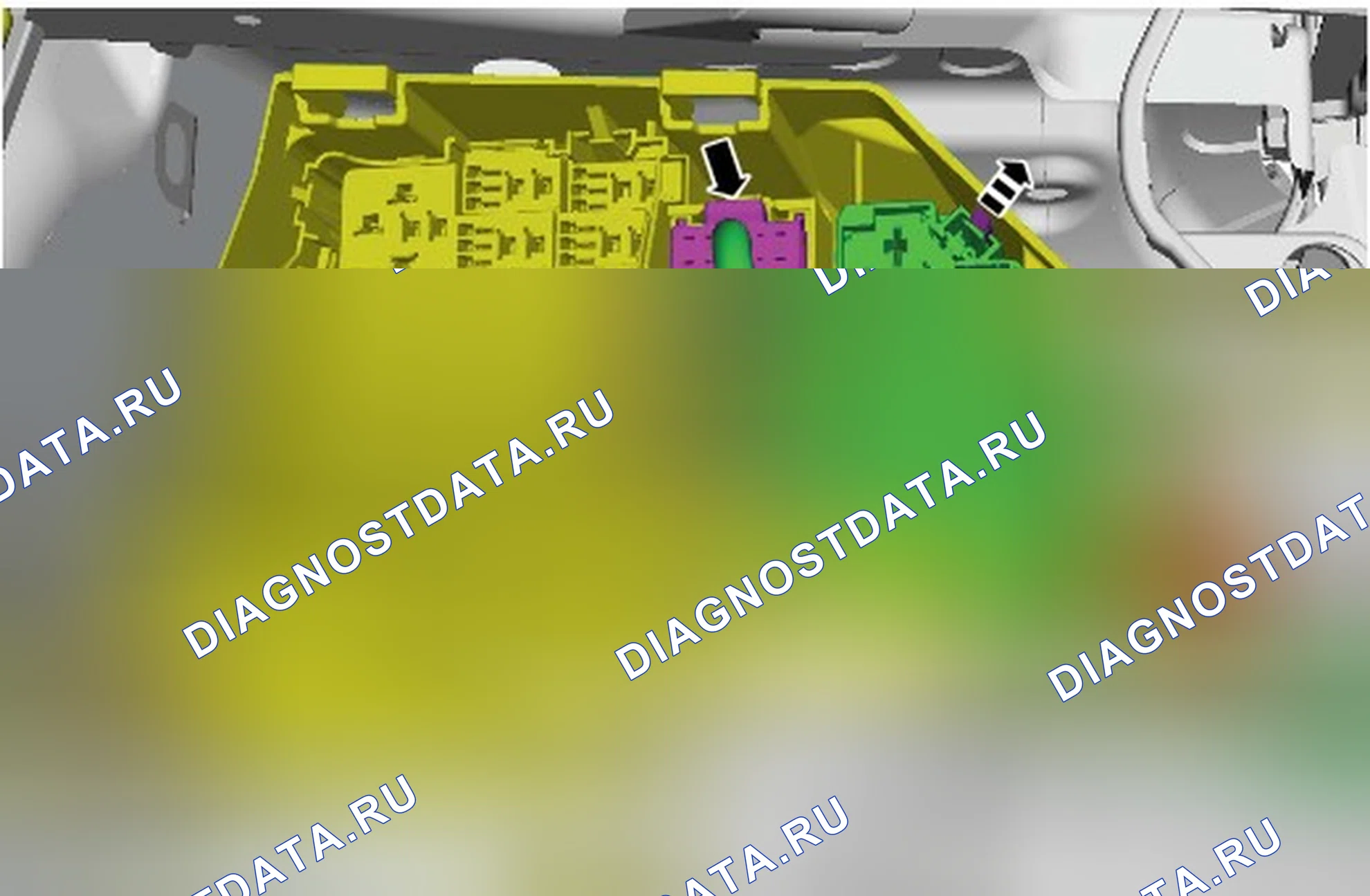 Как снять и установить жгут электропроводки моторного отделения. Ford S-MAX I