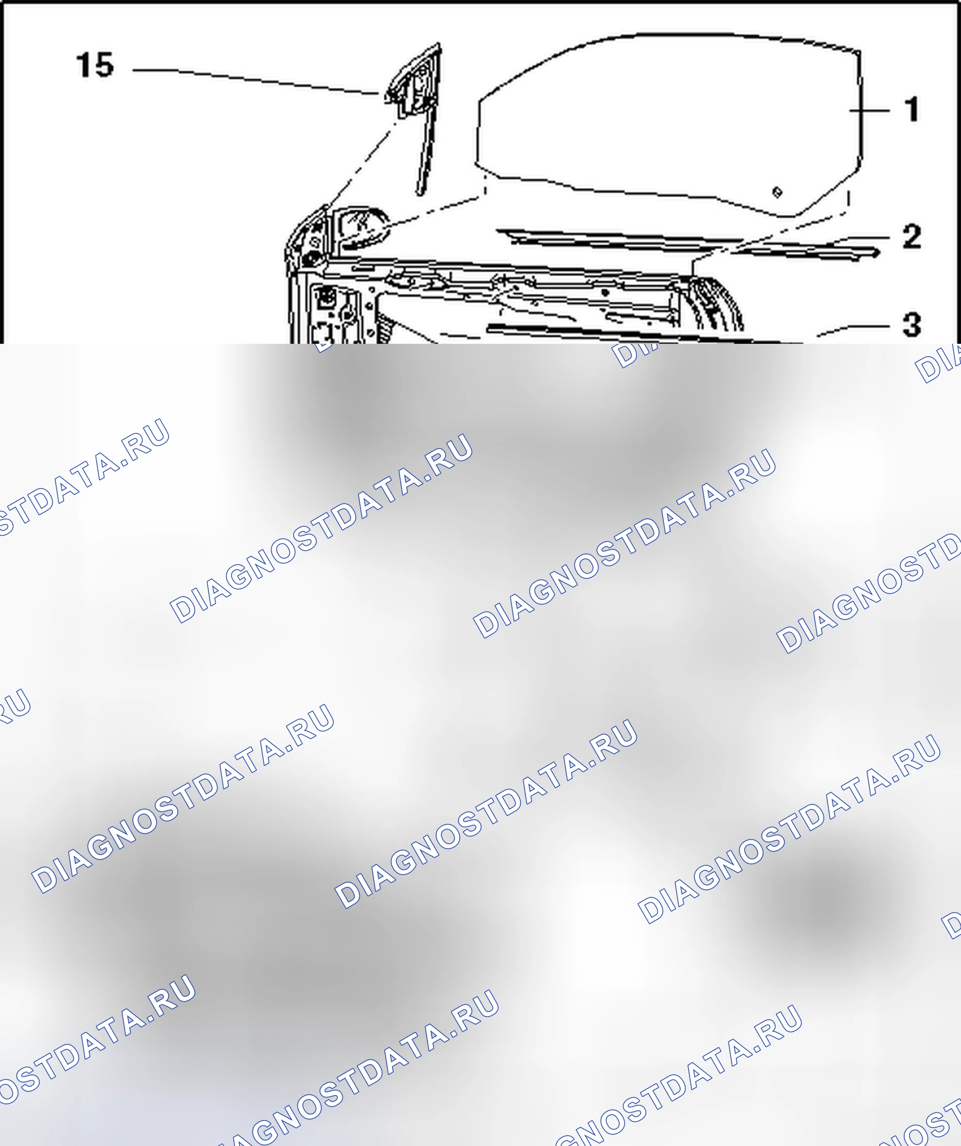 Рис. 15: ОБЗОР ДВЕРНОГО ОКНА В СБОРЕ. Volkswagen Eos I