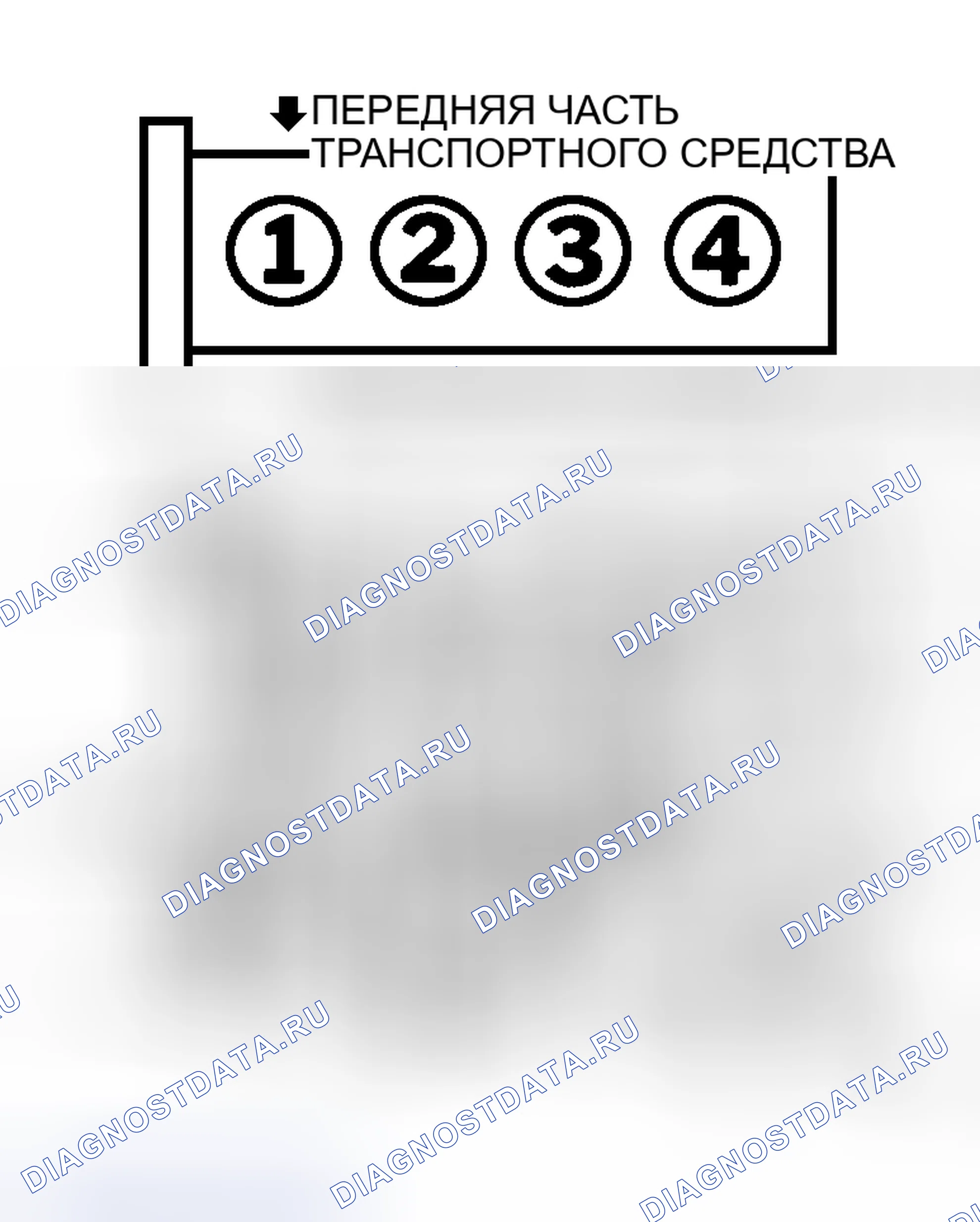 Рис. 1: порядок работы цилиндров и пакет катушек (Tribute 2.0L). Mazda Tribute I