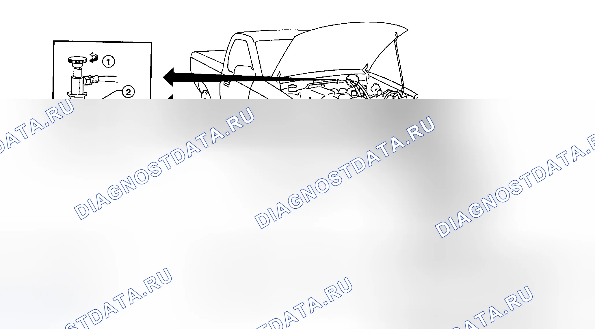 Рис. 120: Выпуск хладагента. Honda Odyssey (North America) I