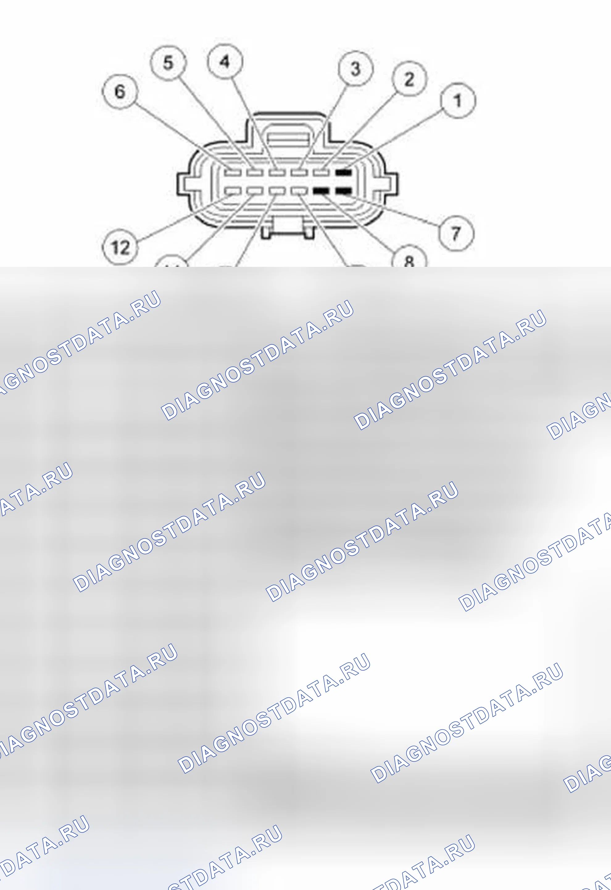Рис. 408: Разъем датчика цифрового диапазона передачи (Tr). Ford Pickup F150 