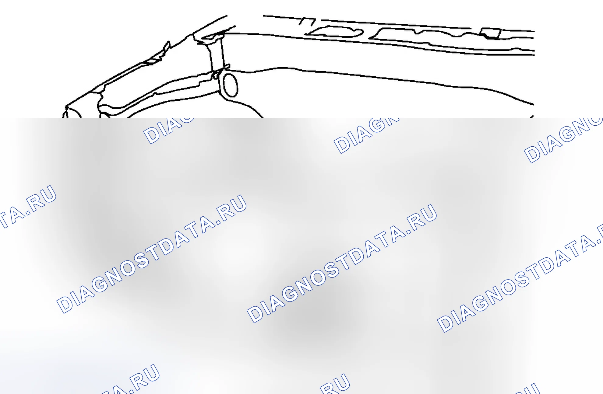 Рис. 9: Измерения " точка-точка " опоры радиатора. Chevrolet Colorado I