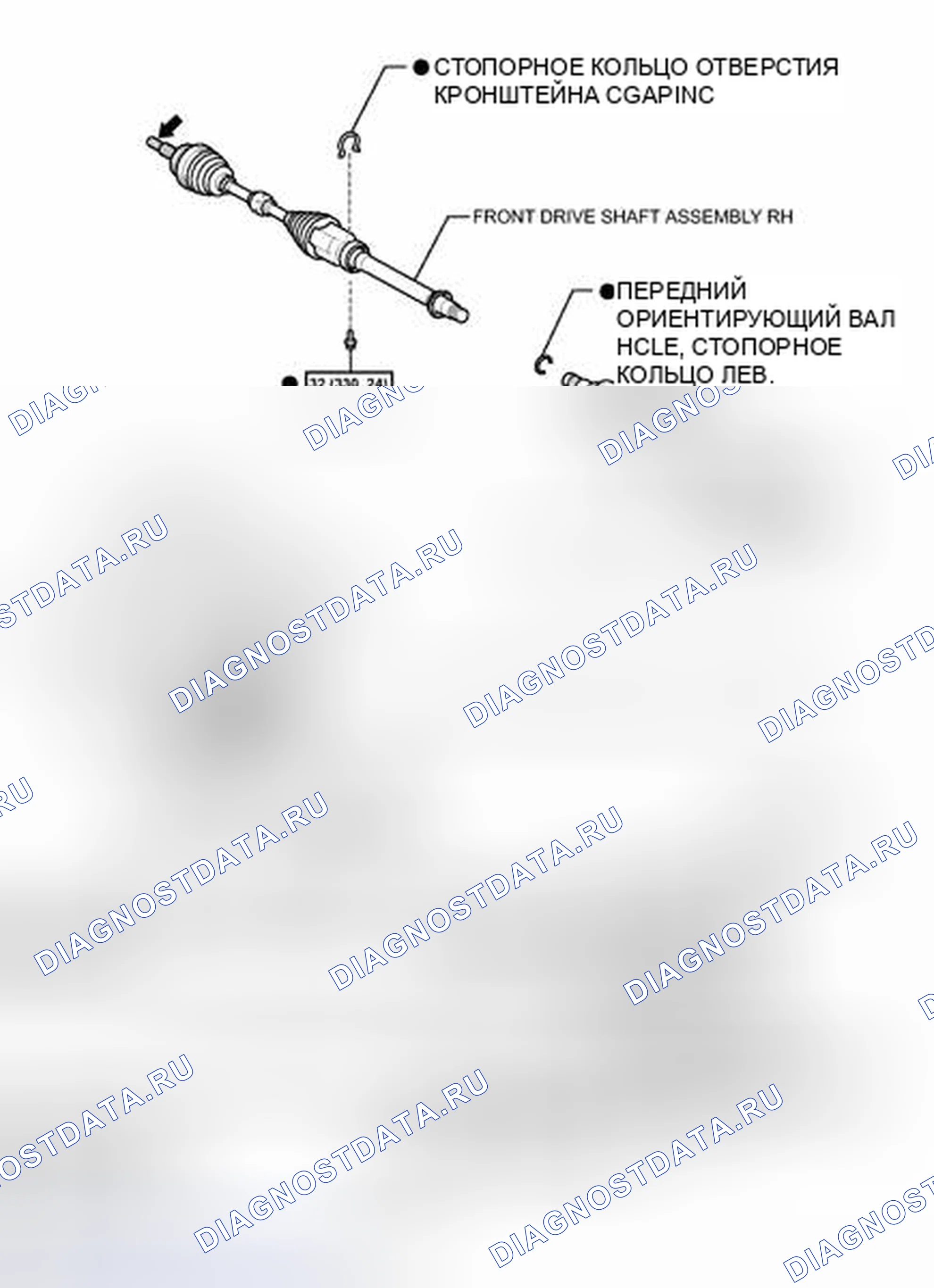 Рис. 1184: ИЛЛЮСТРАЦИЯ. Toyota Highlander II рестайлинг