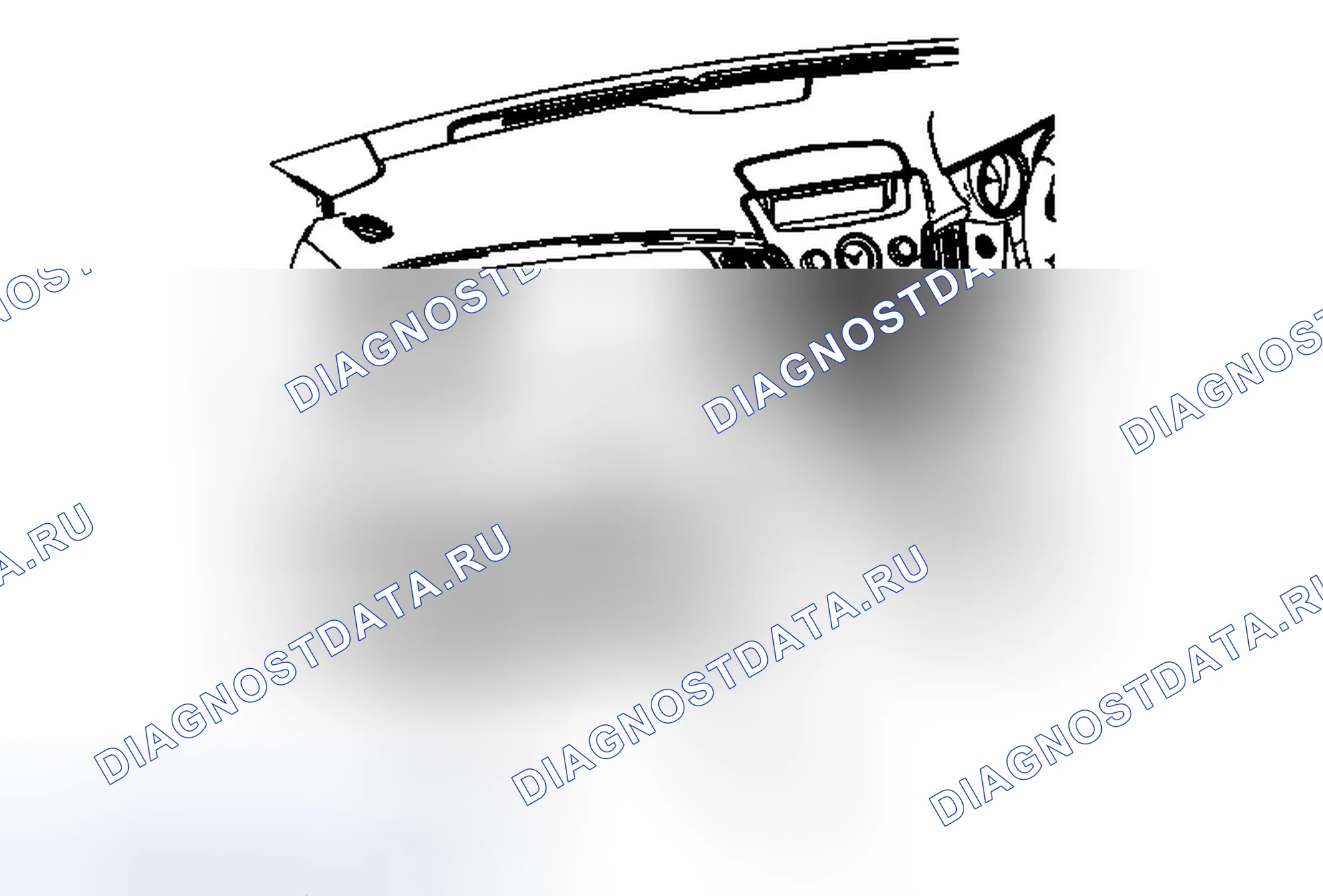 Рис. 72: Замена изолятора приборной панели - левая сторона (правый привод). Cadillac CTS II