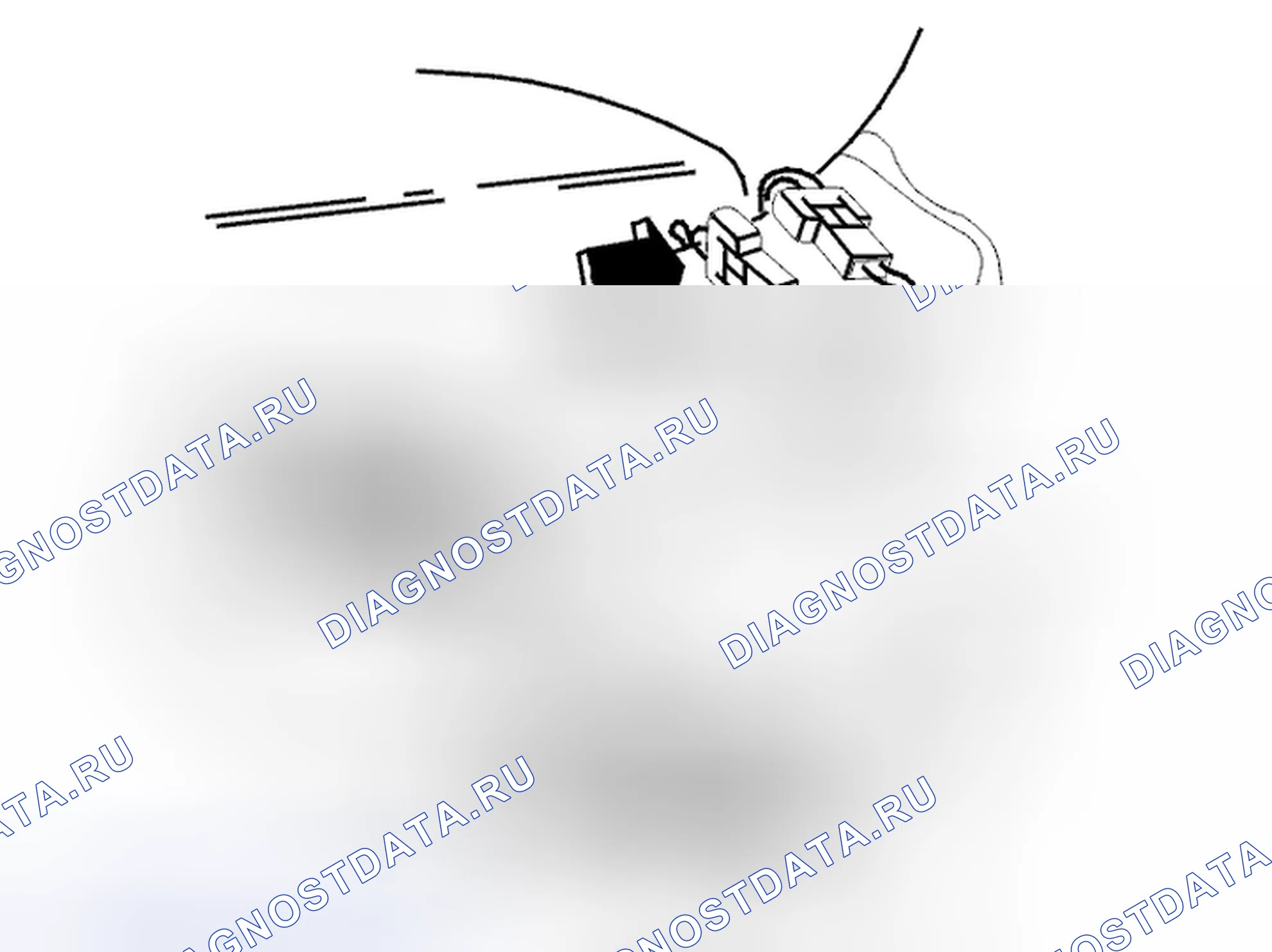Рис. 131: Разделение разъема. Volvo C70 I