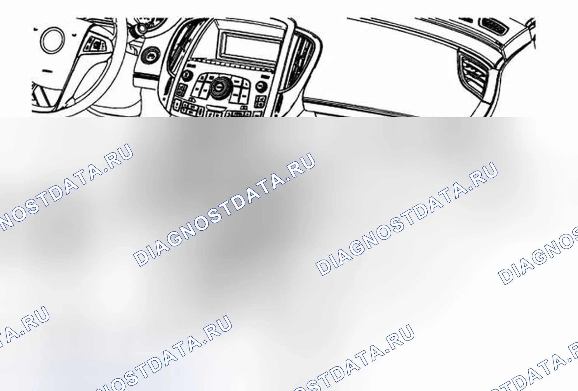 Рис. 67: Замена боковой крышки передней напольной консоли - правая сторона. Buick LaCrosse II