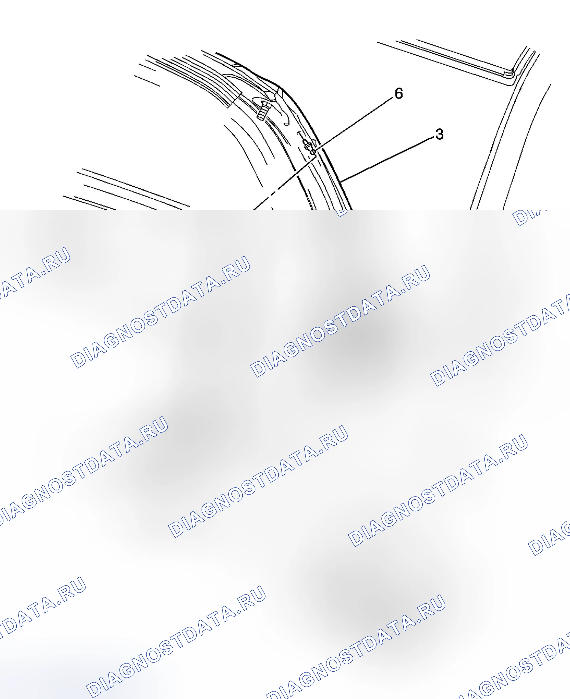 Рис. 10: Замена капота, шарнира, стержня, шпильки - капот. Cadillac STS I