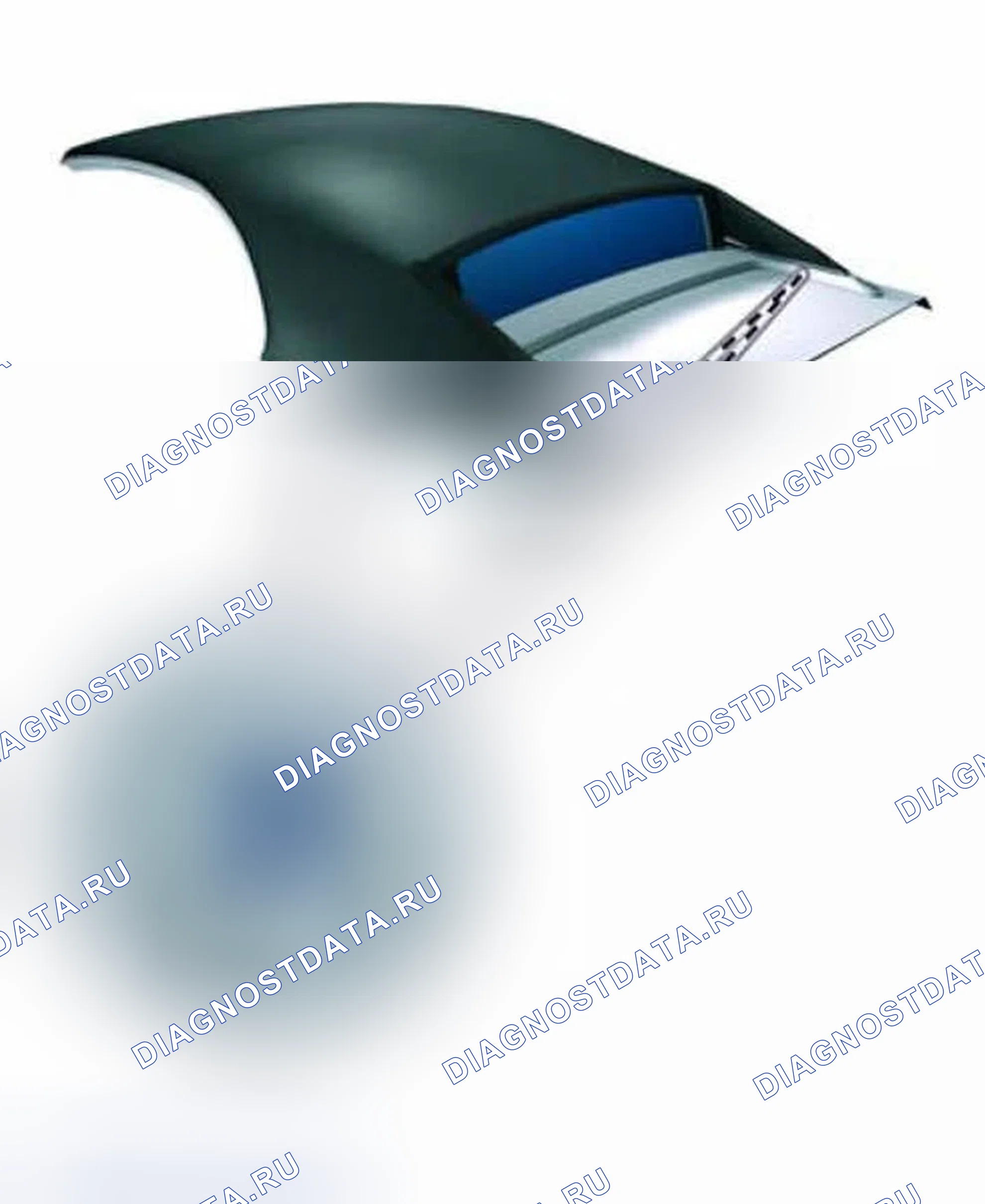 Рис. 35: складной верх - отсек заблокирован. BMW M6 E63/E64